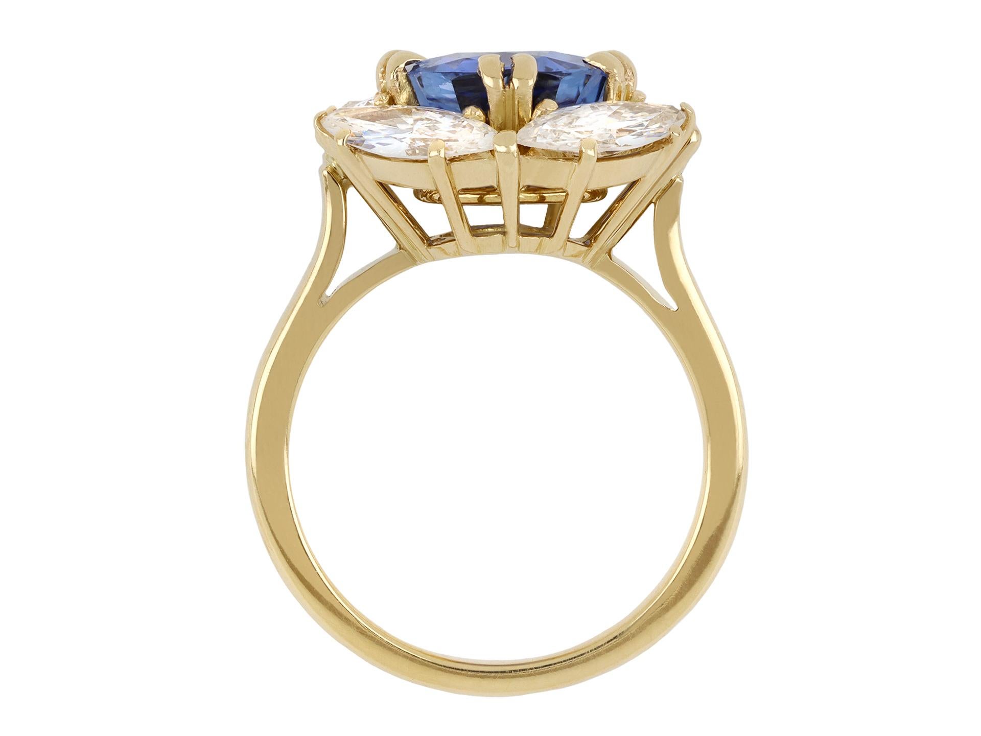 vintage ceylon sapphire ring