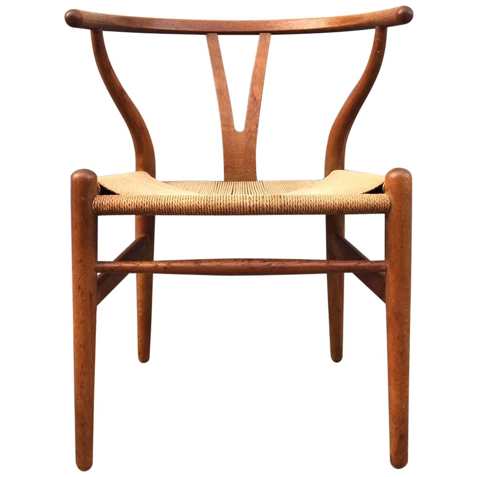 Vintage CH24 Oak Side Chair by Hans J. Wegner for Carl Hansen & Søn, 1960s