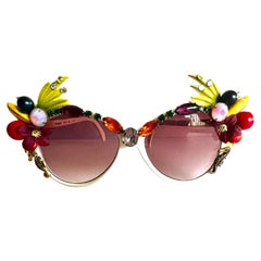 Tropische Obst-Sonnenbrille mit Strass von Cha