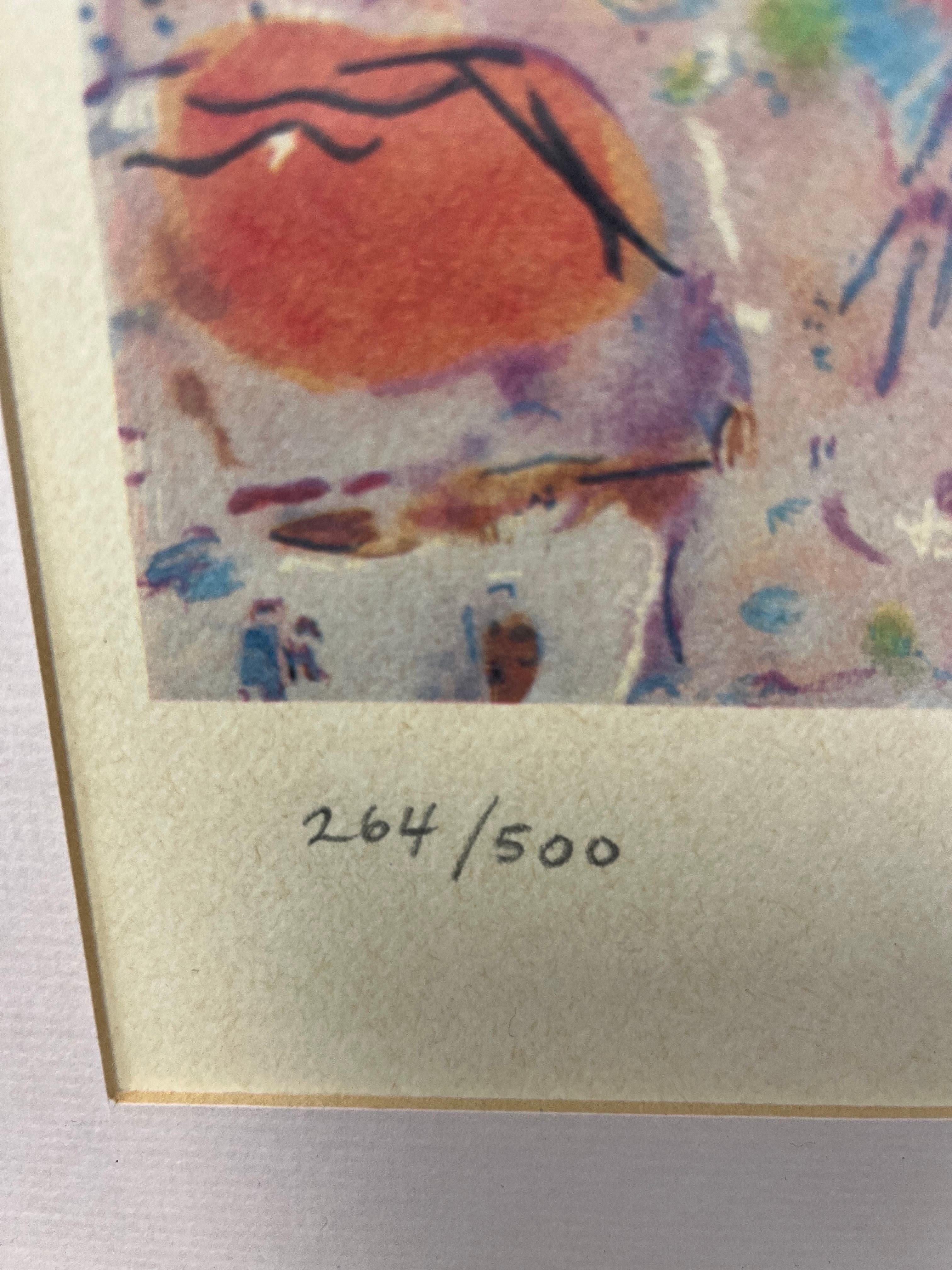 20ième siècle Impression chagall vintage