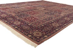 Vintage Persian Style Chaharbagh Garden Rug