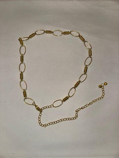 Vintage Chain Belt with Barrel Shape Links