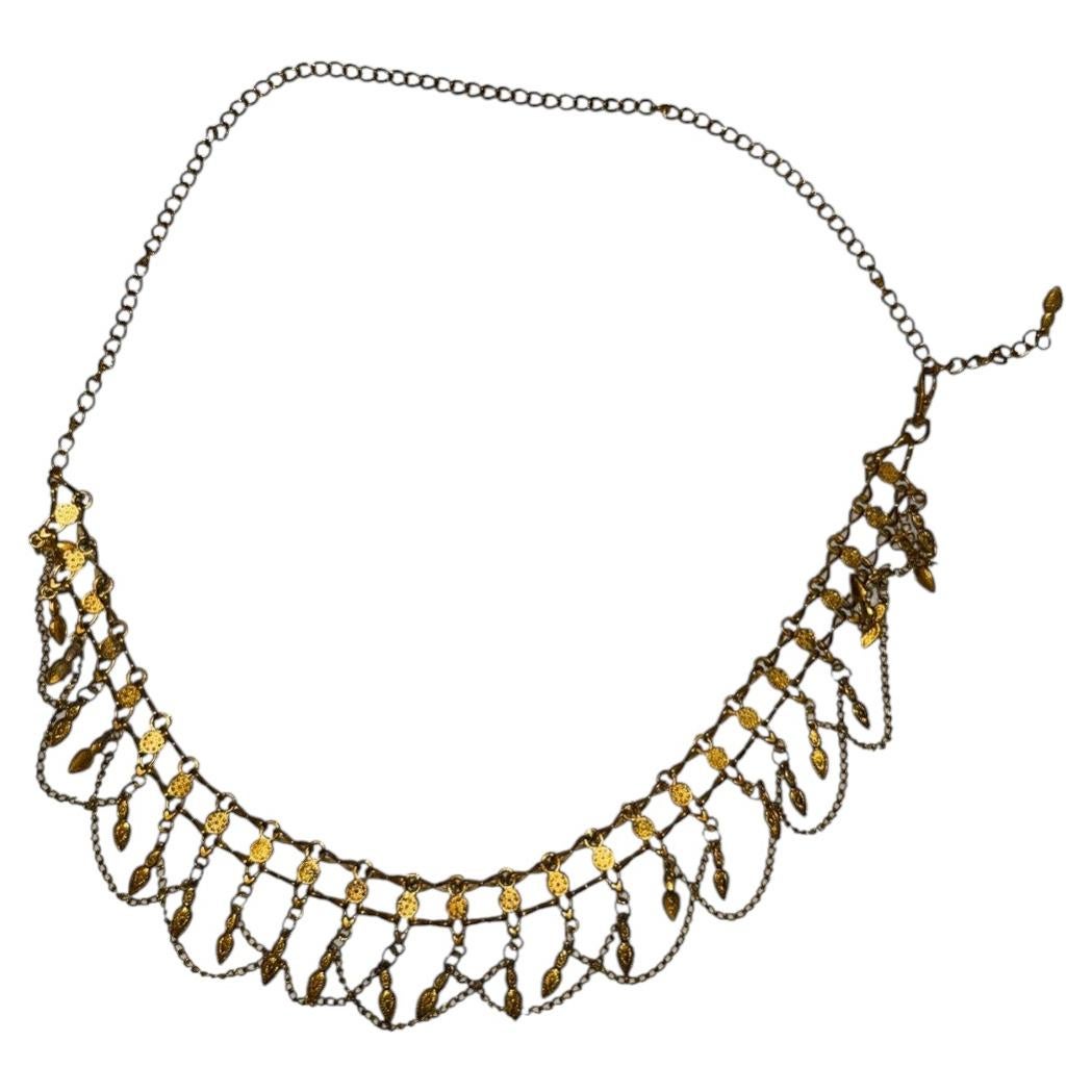 Cintura a catena vintage con dettaglio a goccia