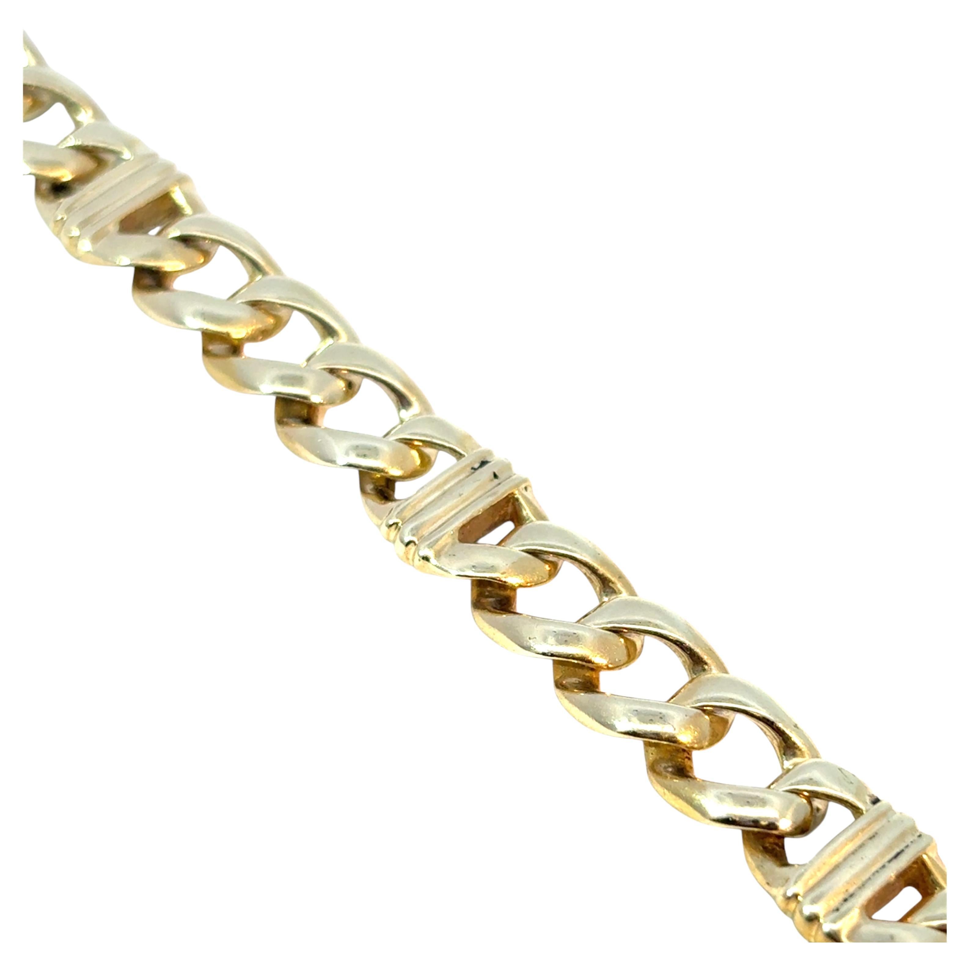 Vintage Chain Link Bracelet made of 14k Yellow Gold