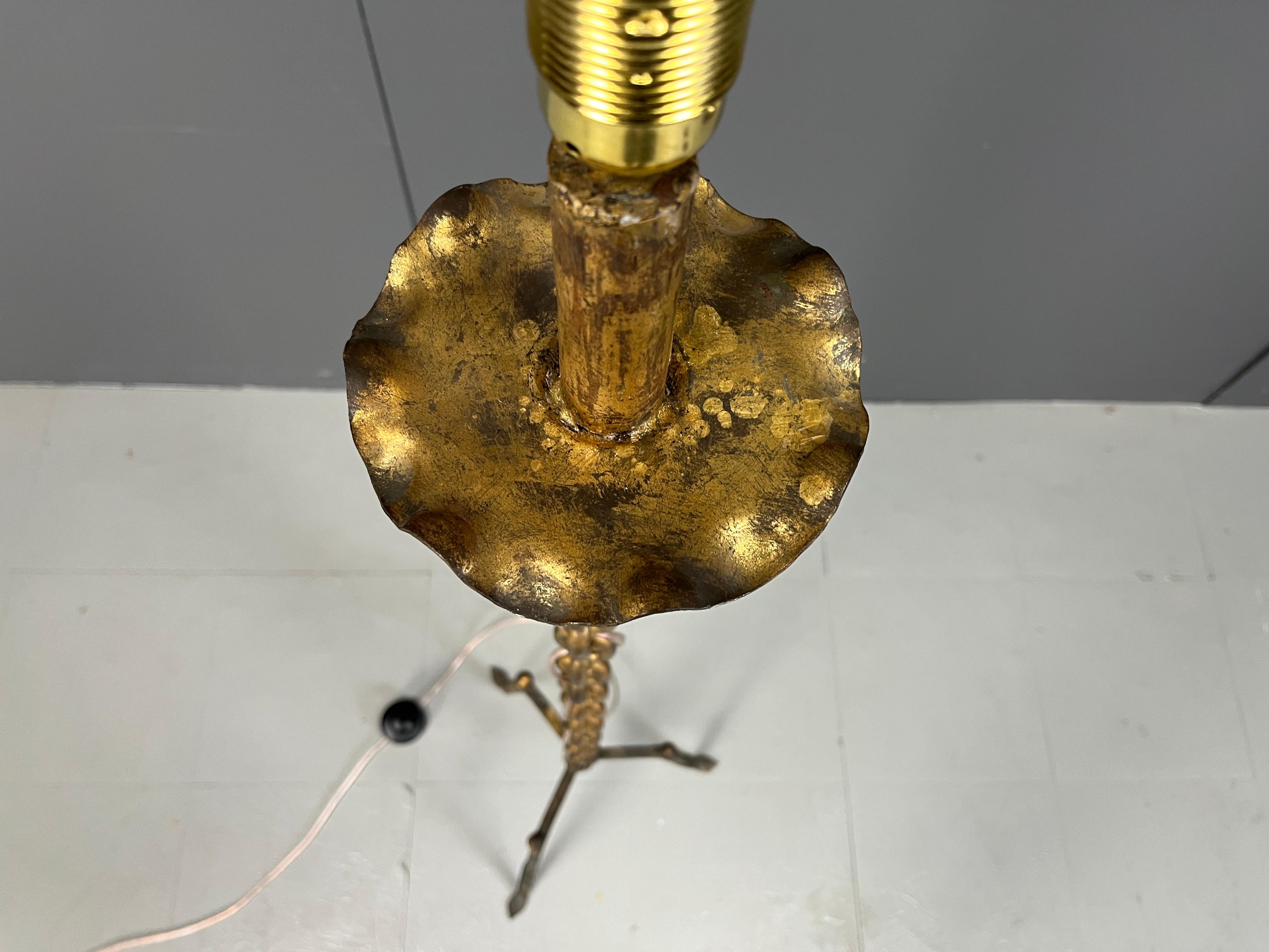 Vintage chain link floor lamp, 1960s 3