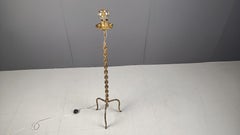 Vintage chain link floor lamp, 1960s