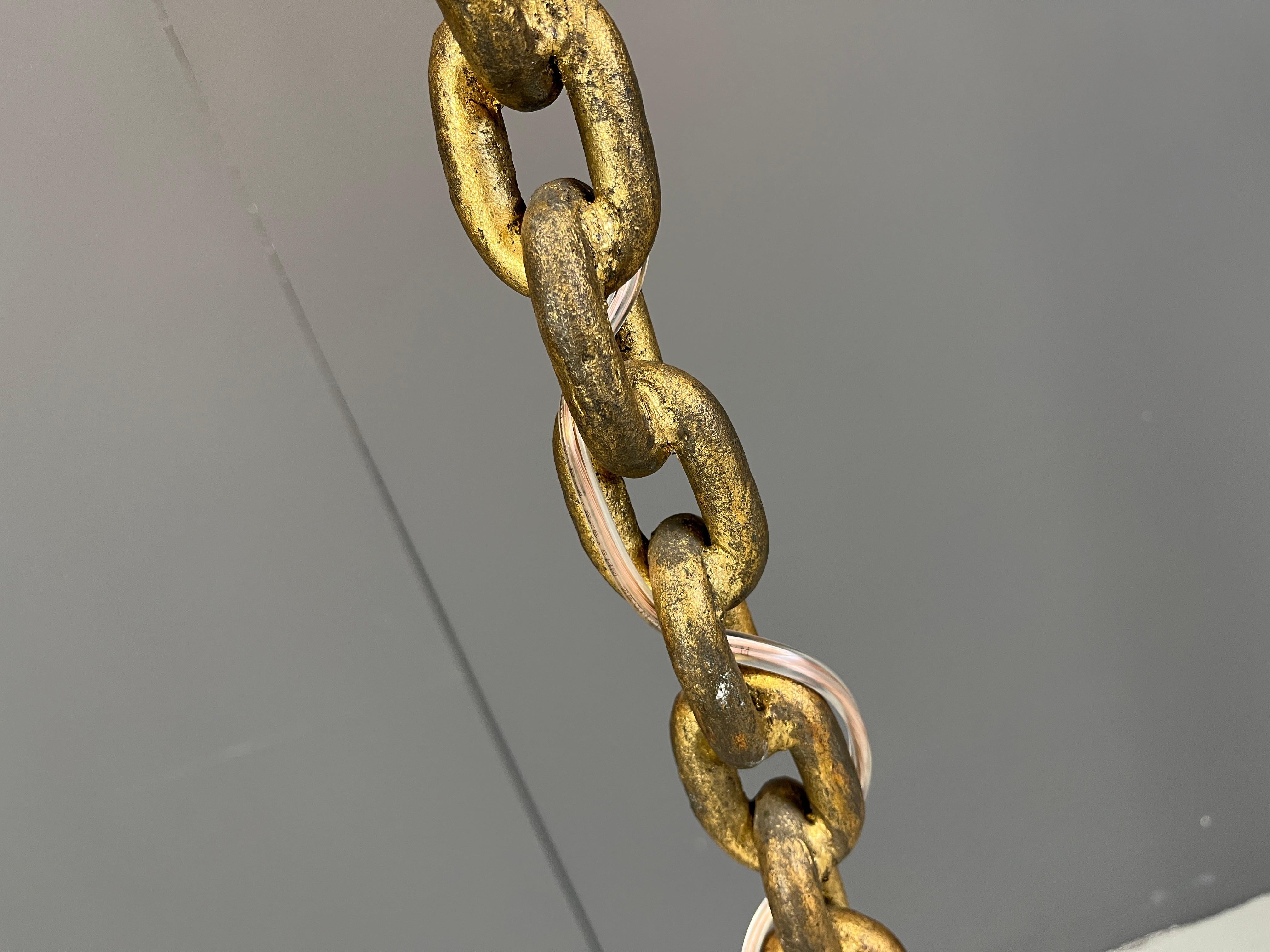 Mid-20th Century Vintage chain link floor lamp, 1960s