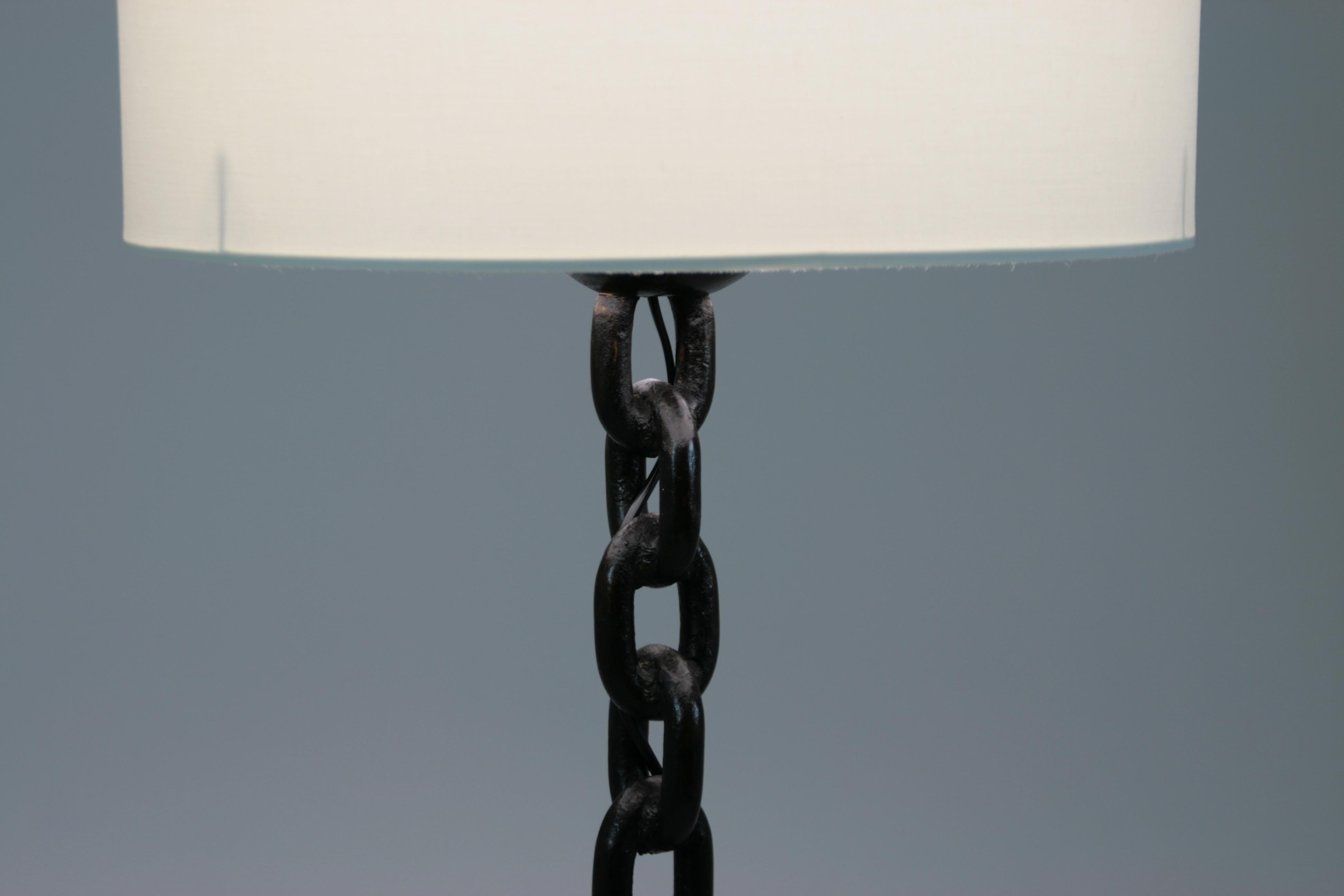 20th Century Vintage Chain Link Floor Lamp, France, 1960s