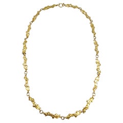 Vintage Chain Necklace Gold 14k