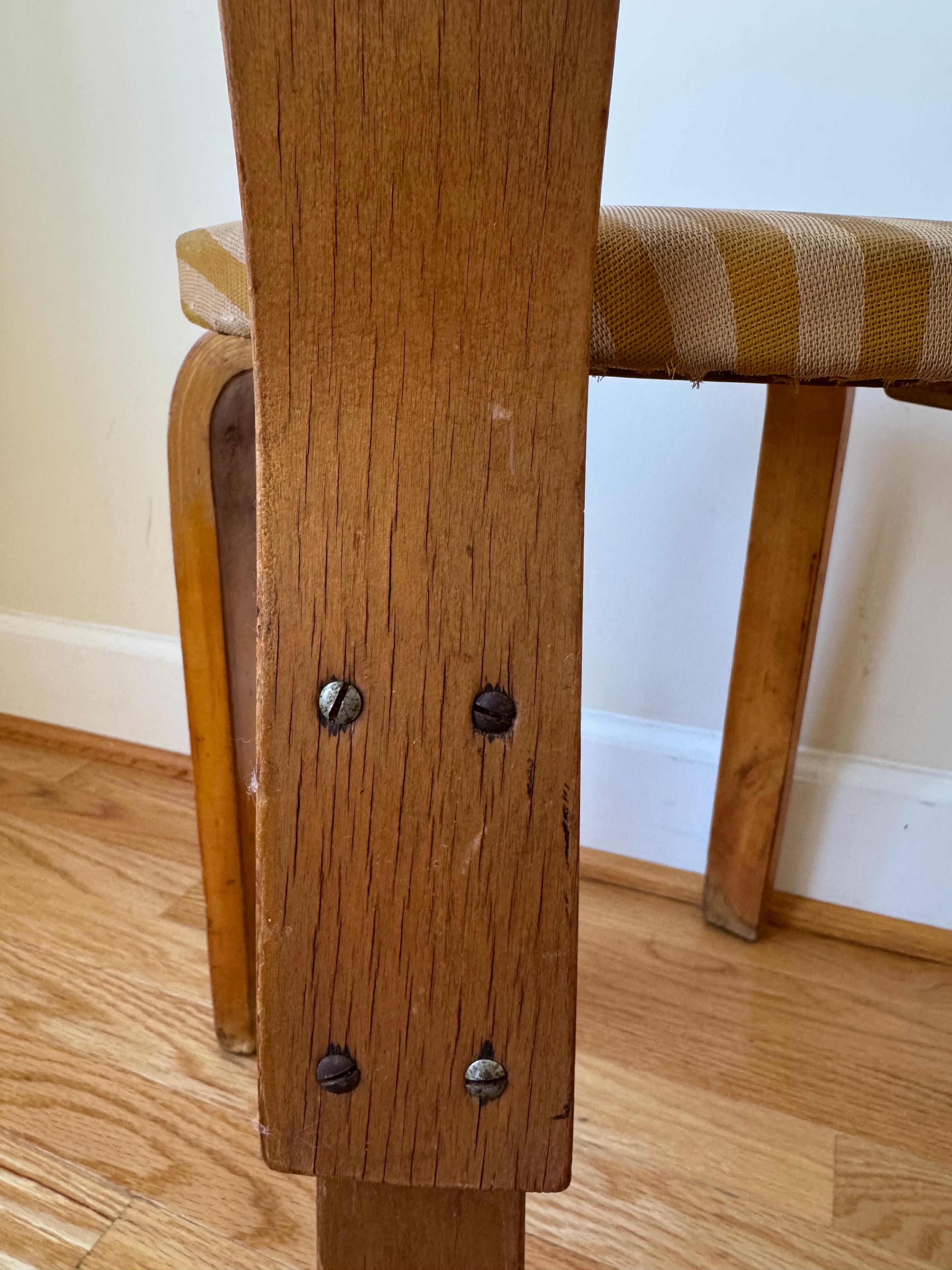 Vintage Chair 65 by Alvar Aalto for Artek, 1940-50s For Sale 13