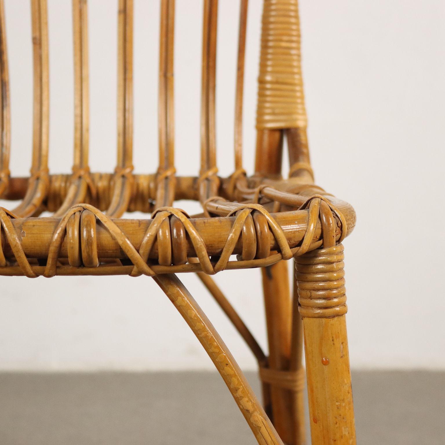 Vintage-Stuhl aus Bambus, Italien, 1960er Jahre (Moderne der Mitte des Jahrhunderts) im Angebot