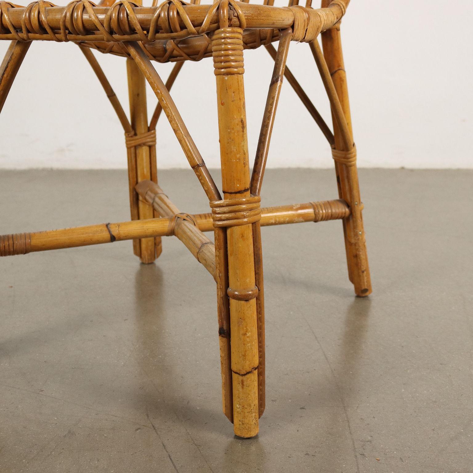 Vintage-Stuhl aus Bambus, Italien, 1960er Jahre (Italienisch) im Angebot