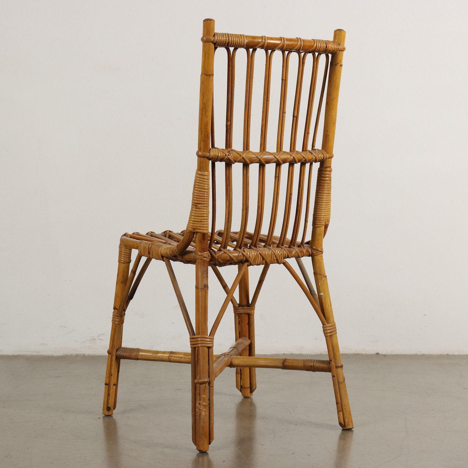 Vintage-Stuhl aus Bambus, Italien, 1960er Jahre (Mitte des 20. Jahrhunderts) im Angebot