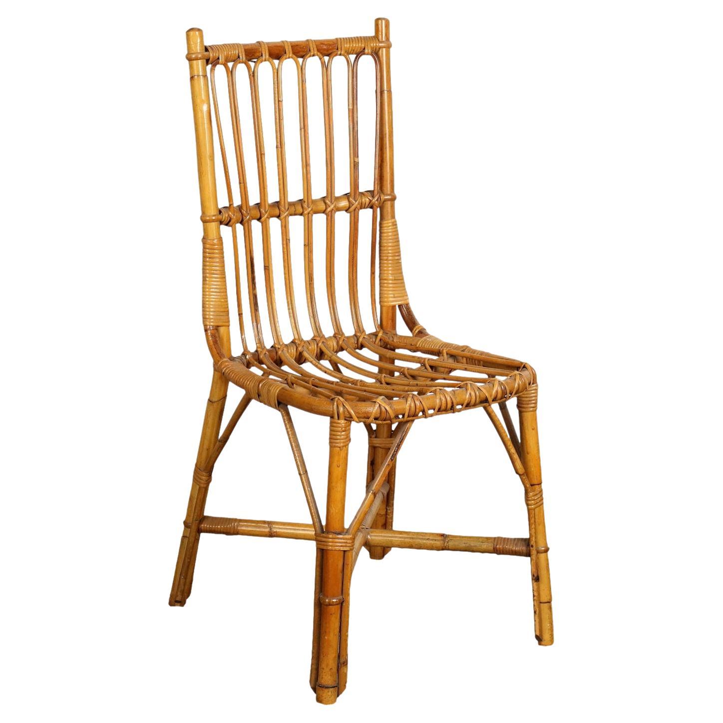 Vintage Chair Bamboo, Italy, 1960s For Sale