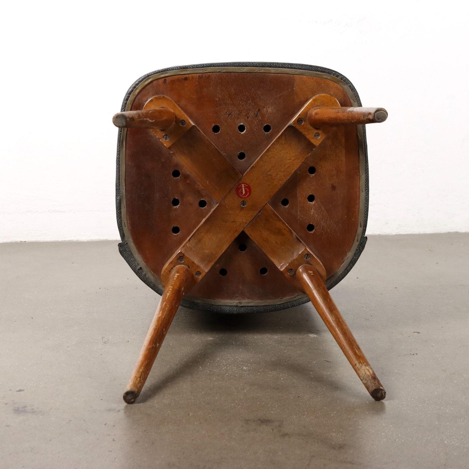 Milieu du XXe siècle Chaise Vintage Beeche Leatherette, Suisse, 1950s-1960s en vente