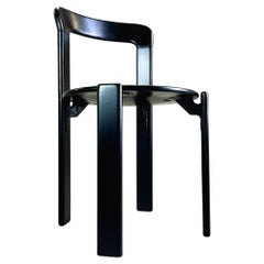 Vintage chair Bruno Rey black Kusch & Co 1970s design new lacquered