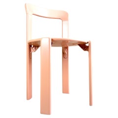 Vintage chair Bruno Rey Kusch & Co beige red 1970s design new lacquered
