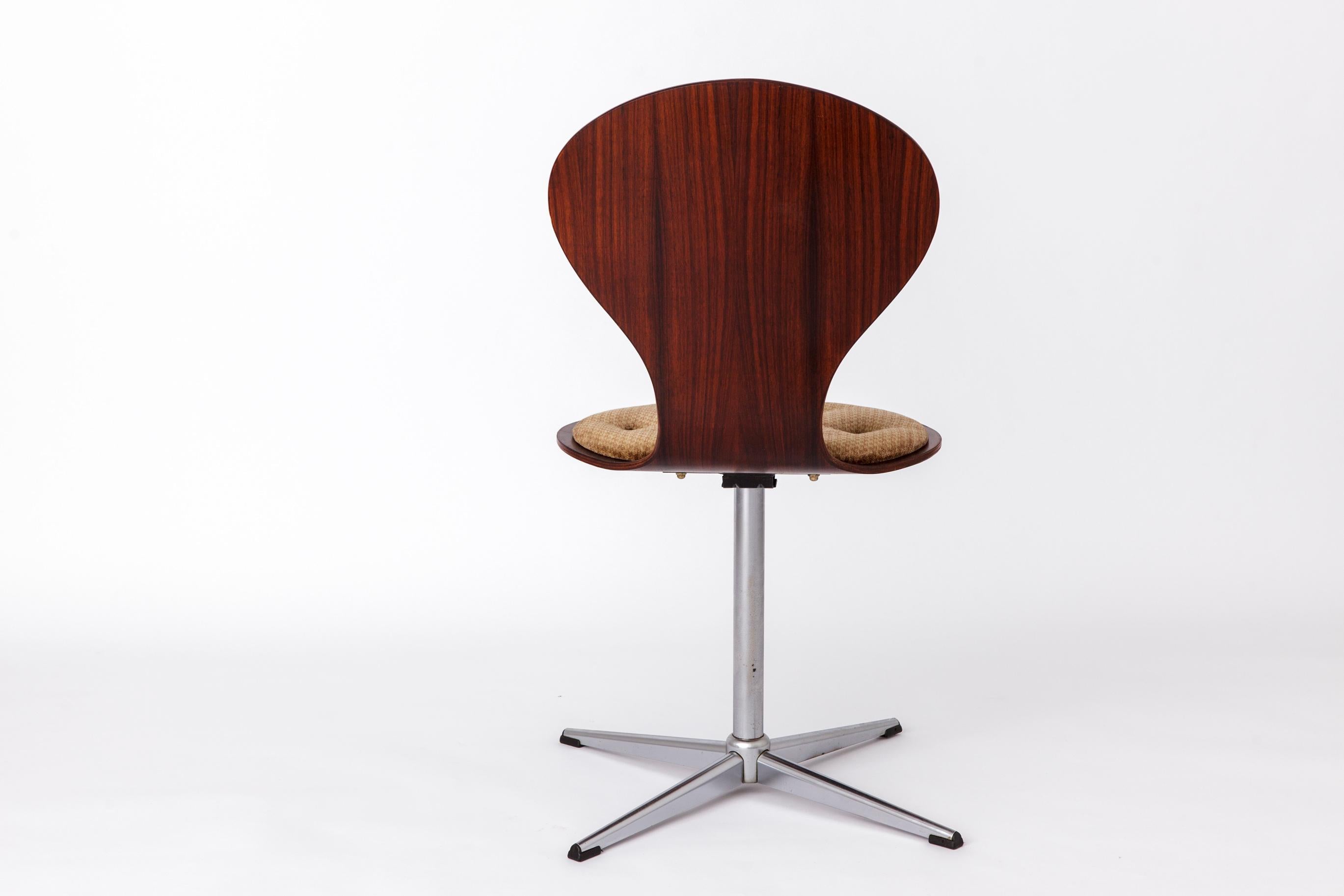 Silla vintage de Elmar Flötotto, años 60 Alemania mediados del siglo XX