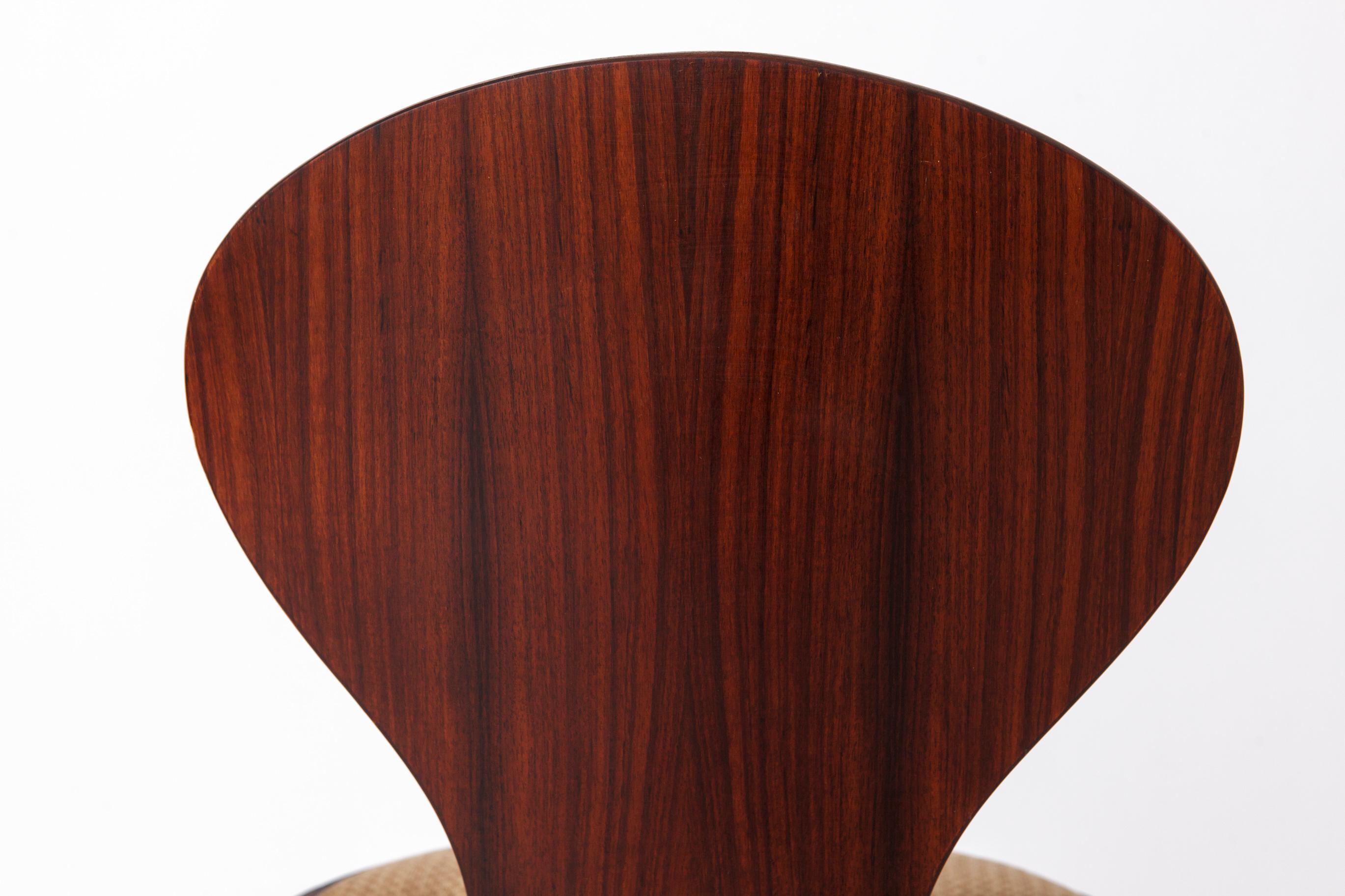 Silla vintage de Elmar Flötotto, años 60 Alemania Teca
