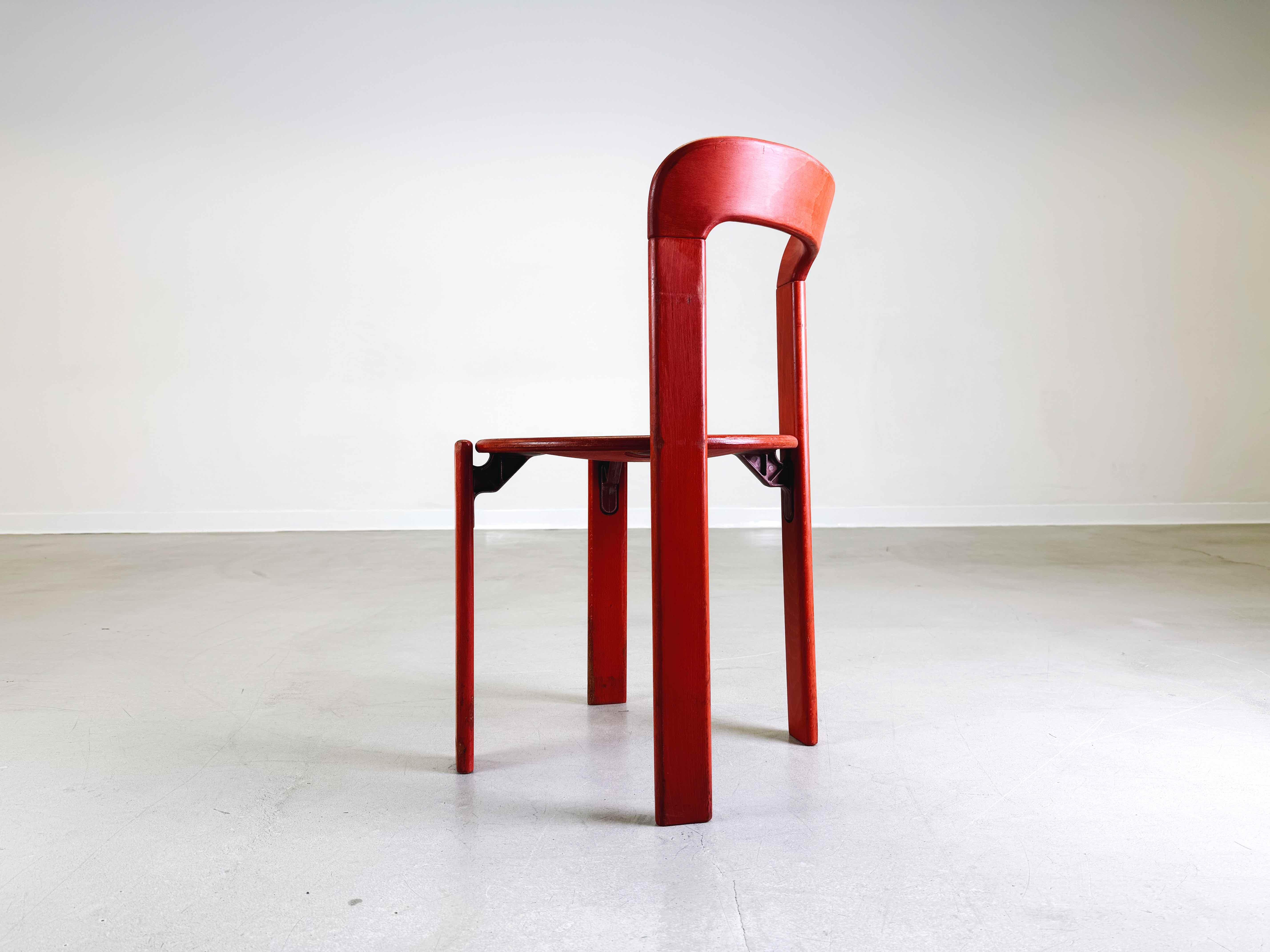 Mid-Century Modern Vintage chair Glazed Bruno Rey Kusch & Co 1970s design For Sale