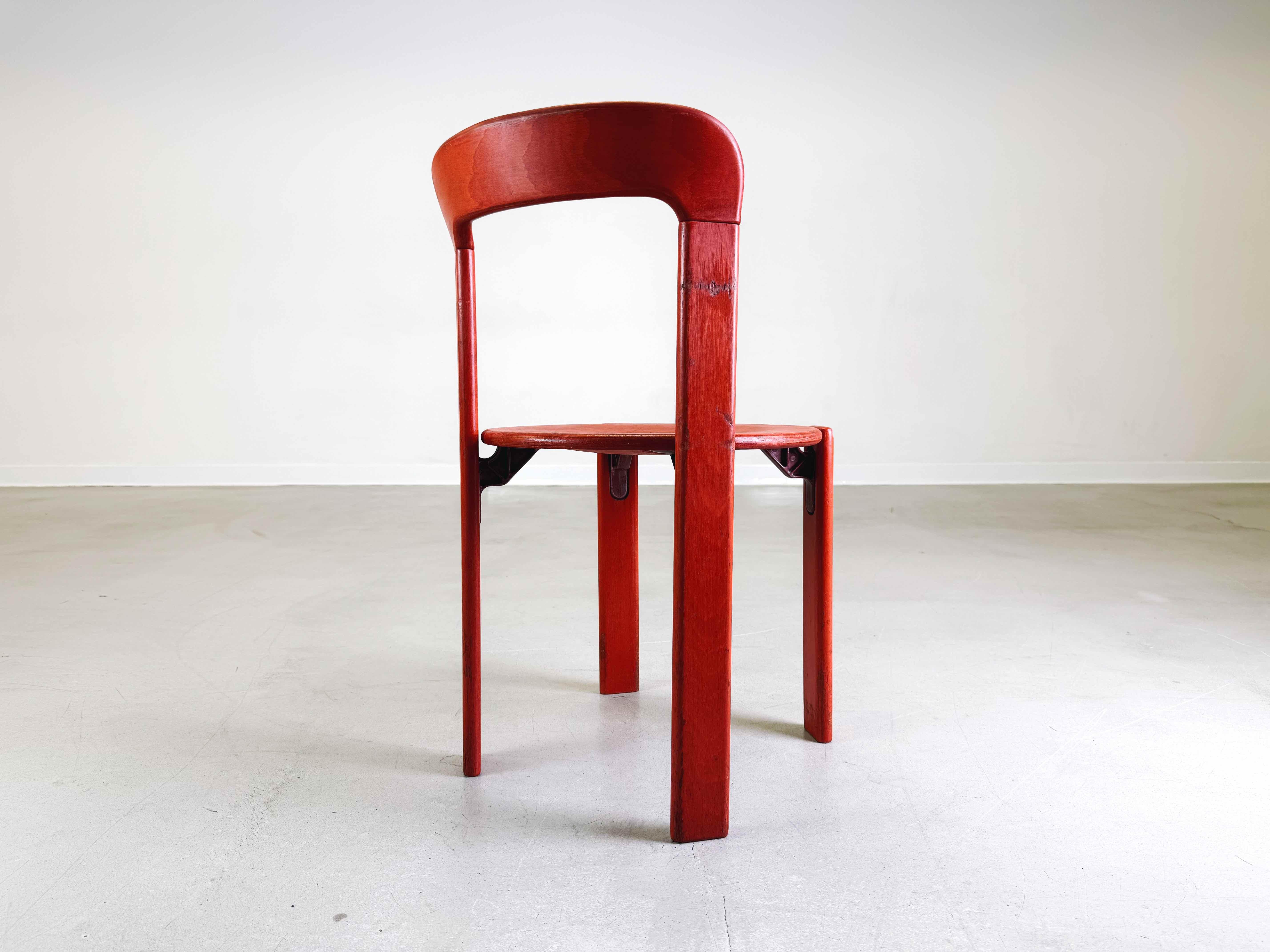 Swiss Vintage chair Glazed Bruno Rey Kusch & Co 1970s design For Sale