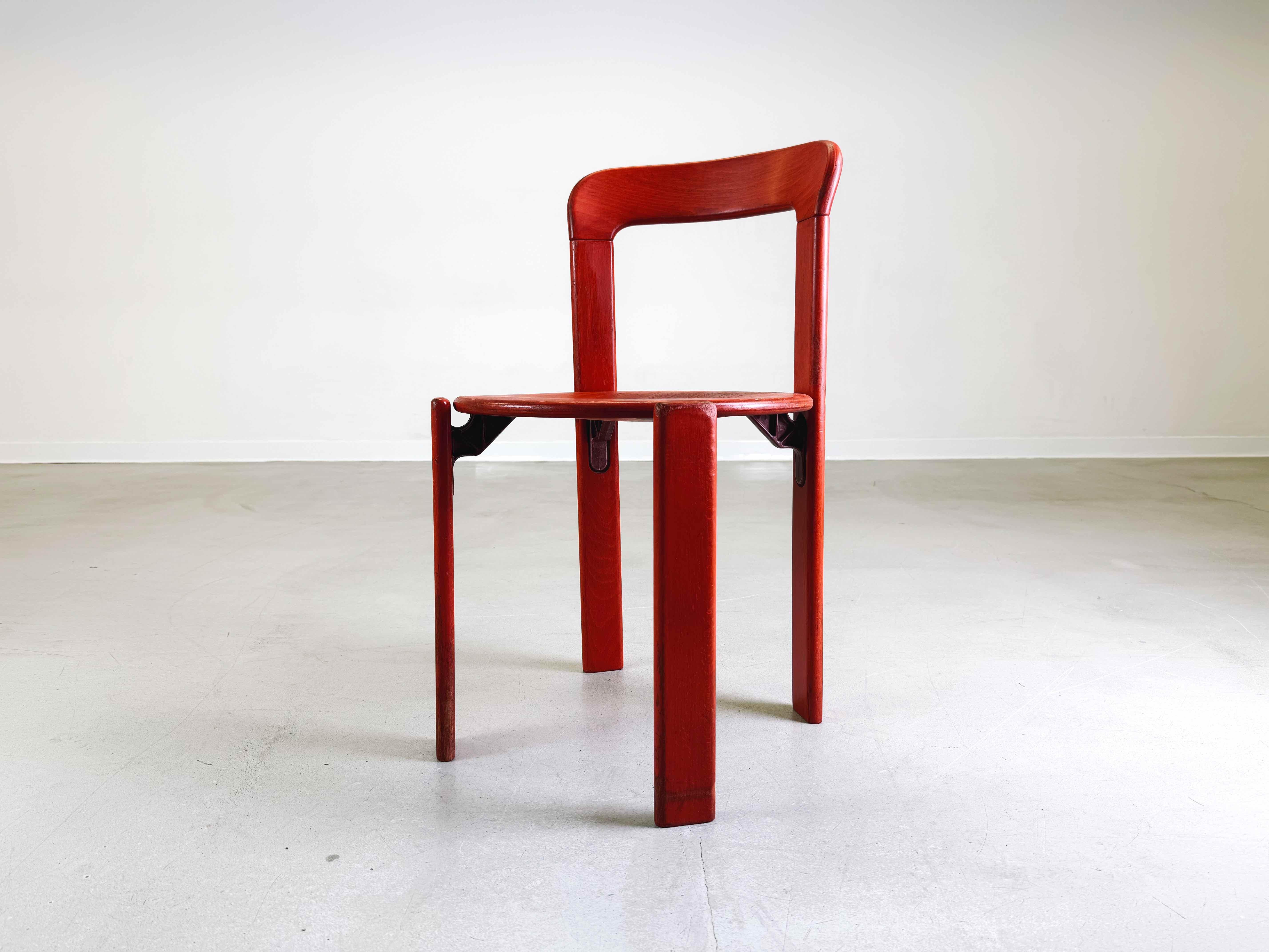 Vintage chair Glazed Bruno Rey Kusch & Co 1970s design In Good Condition For Sale In Berlin, DE