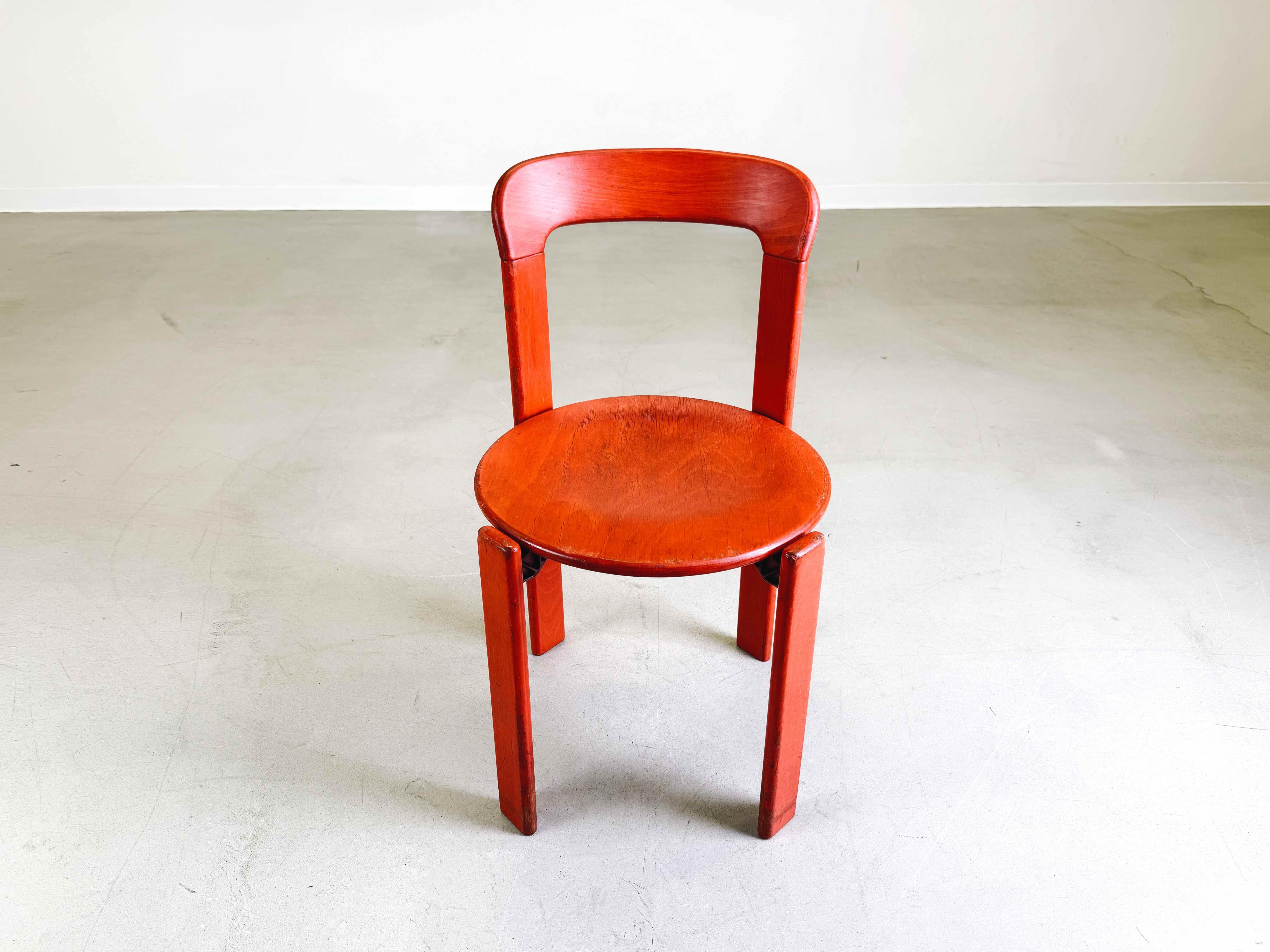Late 20th Century Vintage chair Glazed Bruno Rey Kusch & Co 1970s design For Sale