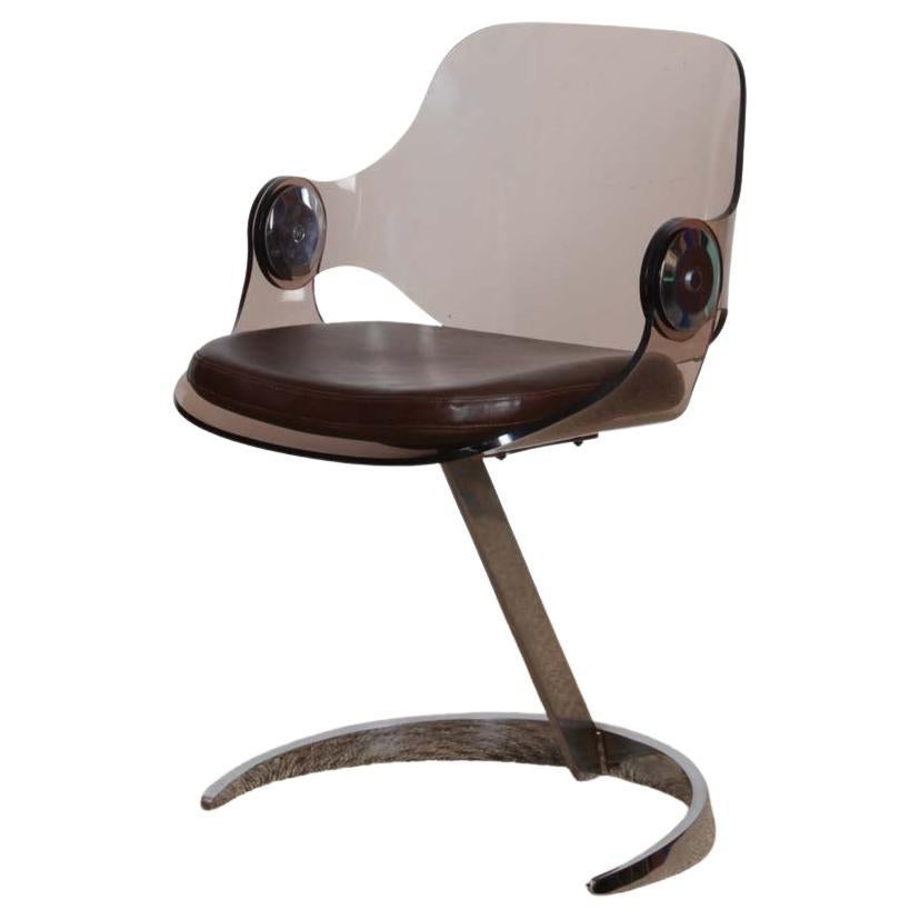 Sedia vintage in stile Boric Tabacoff, 1970