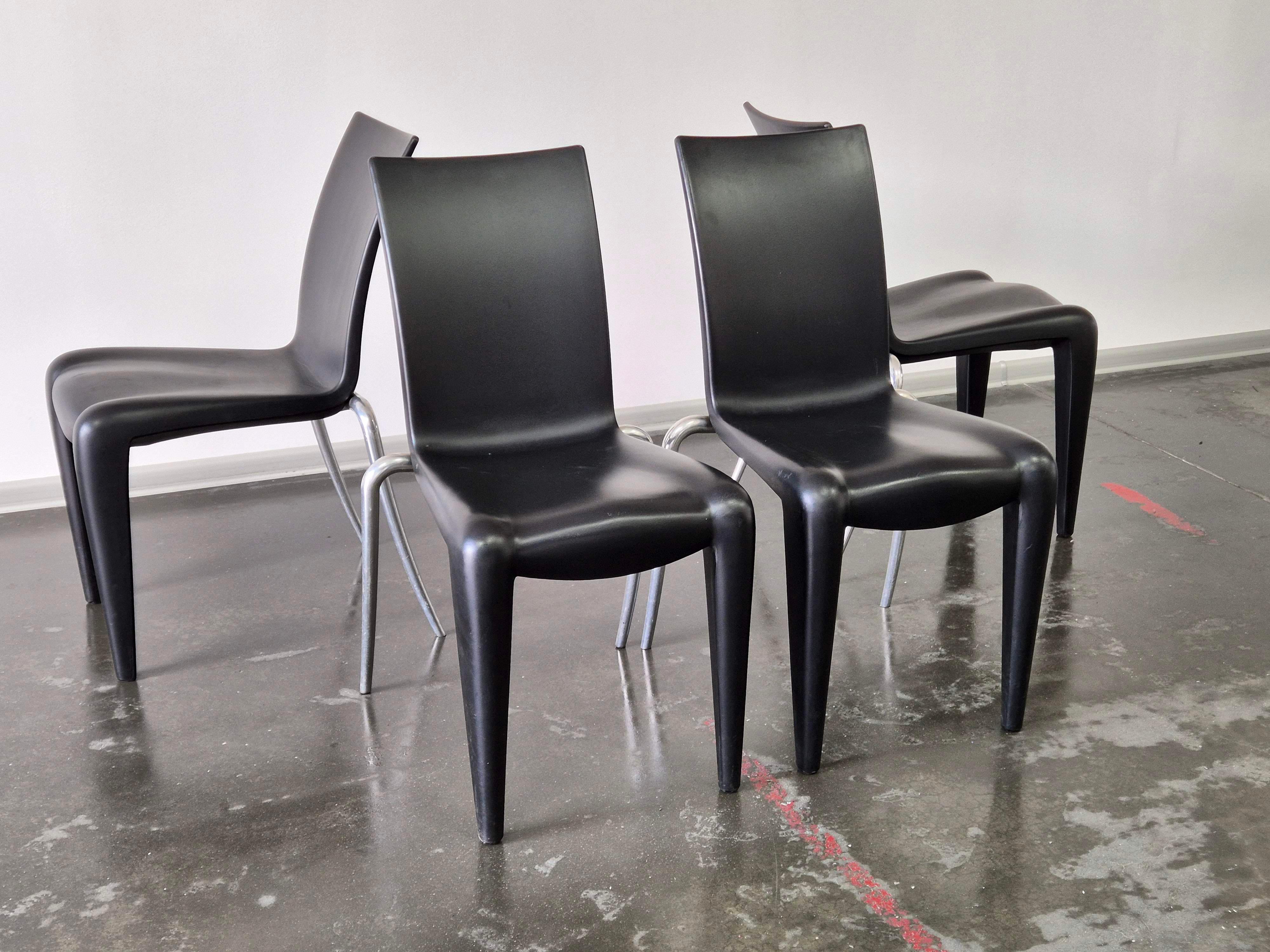 Alluminio Sedia vintage Louis XX di Philippe Starck per Vitra, anni '90 in vendita