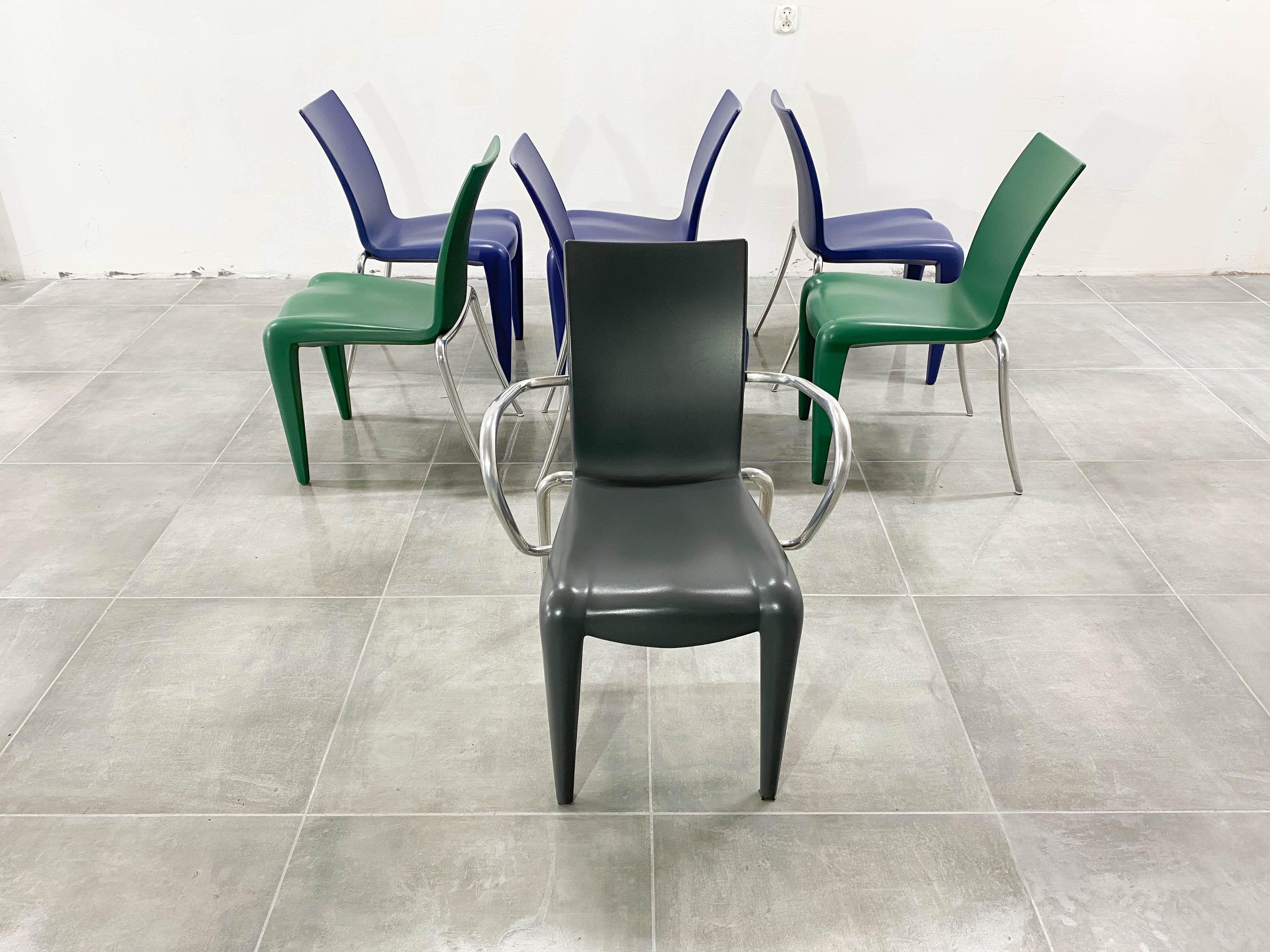 Swiss Vintage Chair Louis XX by Philippe Starck for Vitra, 1990s, Set of 2 For Sale