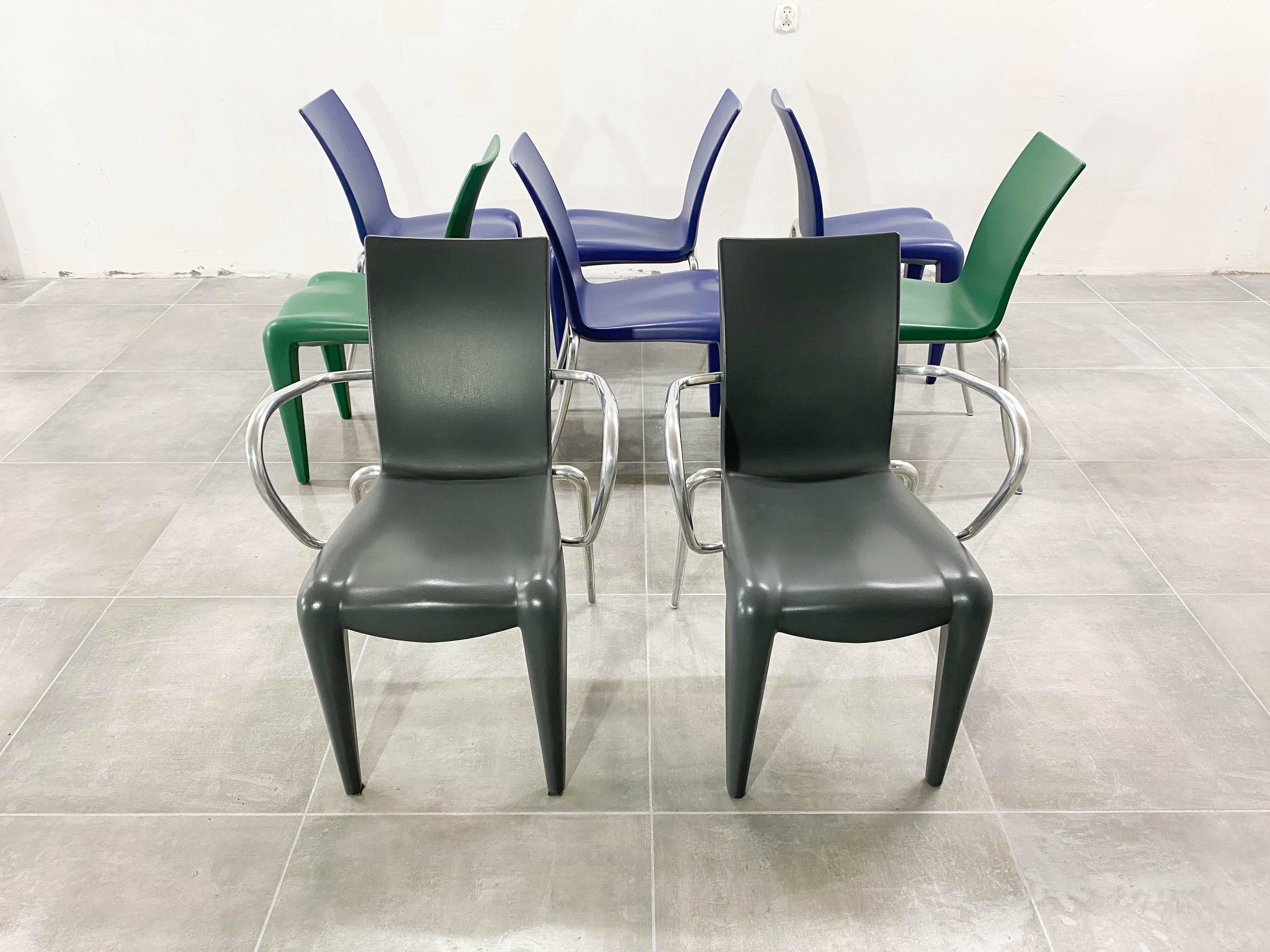 Vintage Chair Louis XX by Philippe Starck for Vitra, 1990s, Set of 2 In Good Condition In Radomsko, Województwo łódzkie