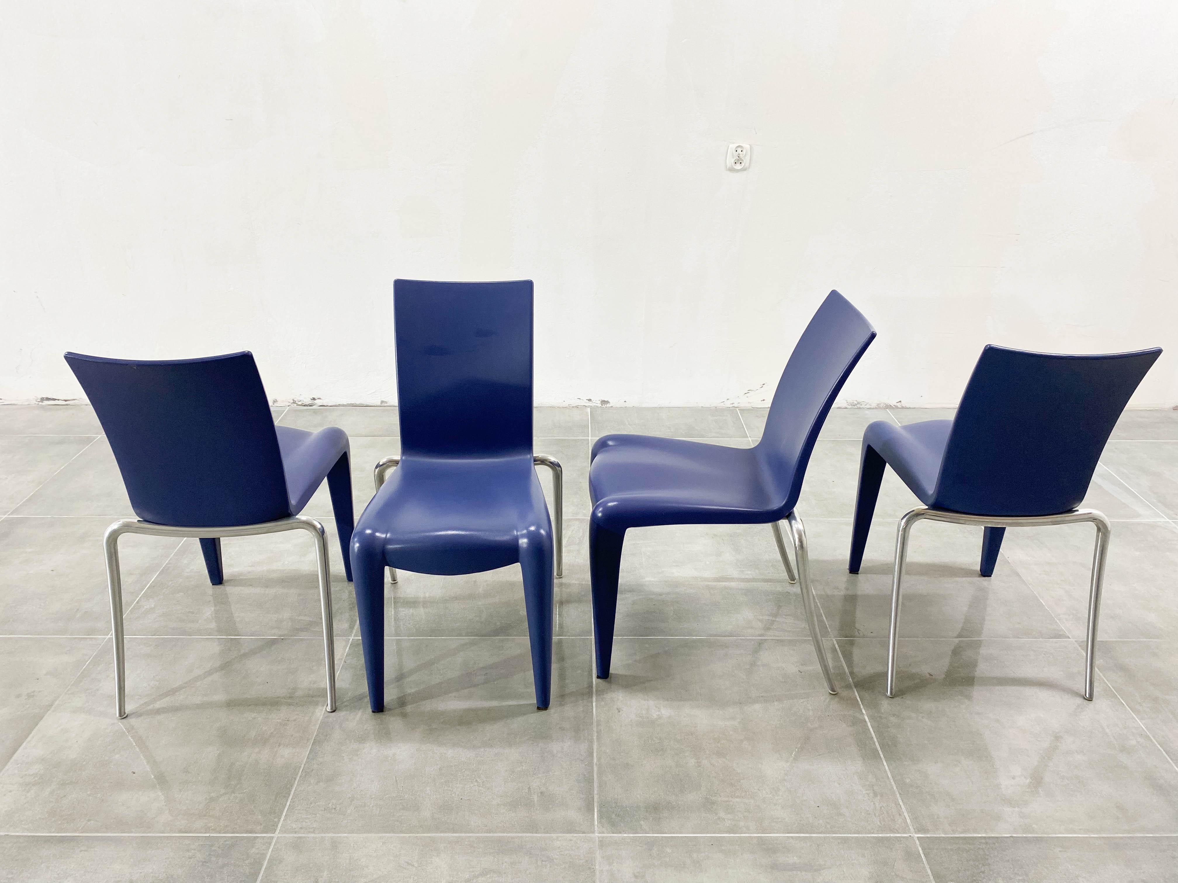 Swiss Vintage Chair Louis XX by Philippe Starck for Vitra, 1990s, Set of 4 For Sale