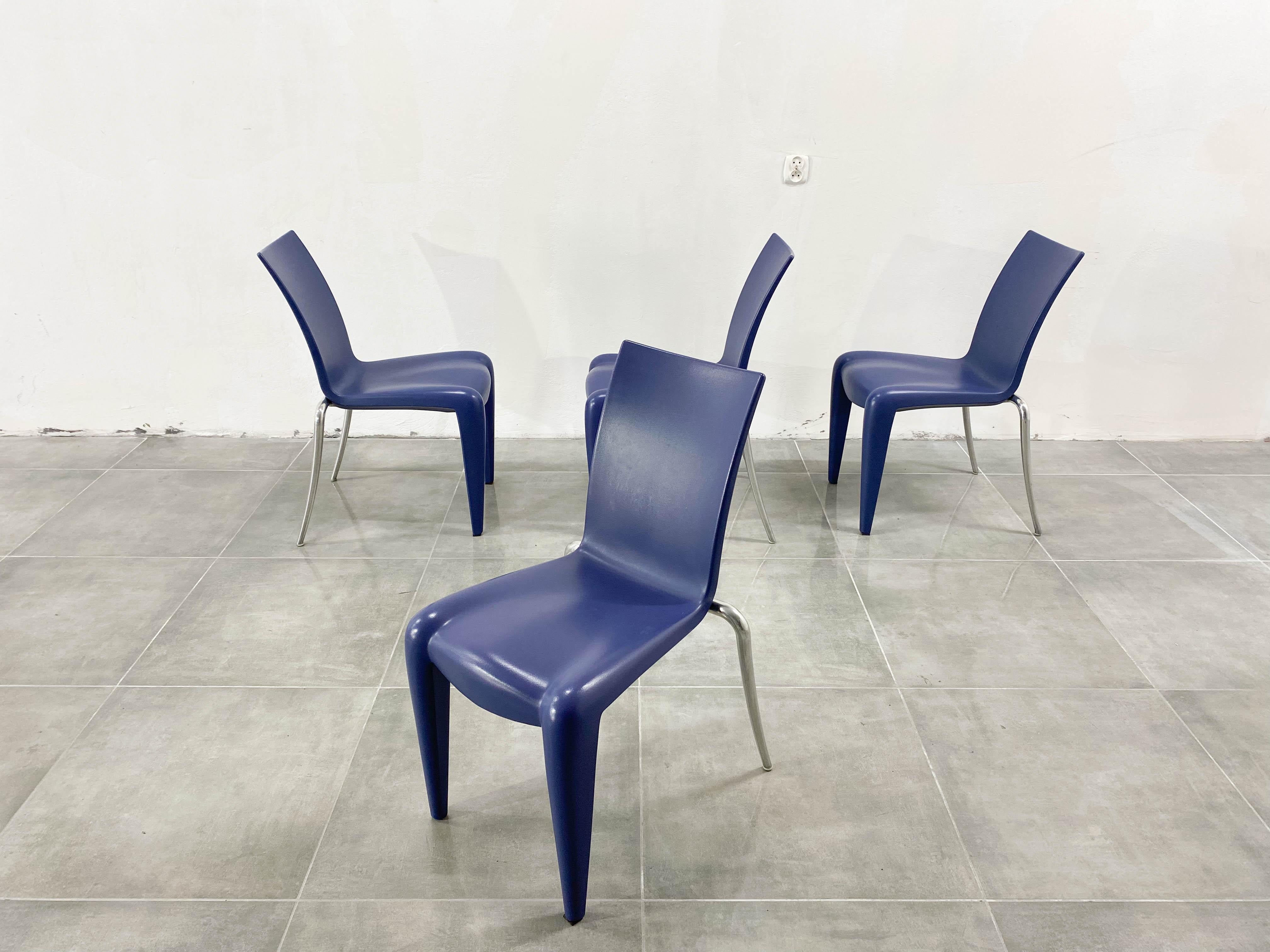 Vintage Chair Louis XX by Philippe Starck for Vitra, 1990s, Set of 4 In Good Condition For Sale In RADOMSKO, PL