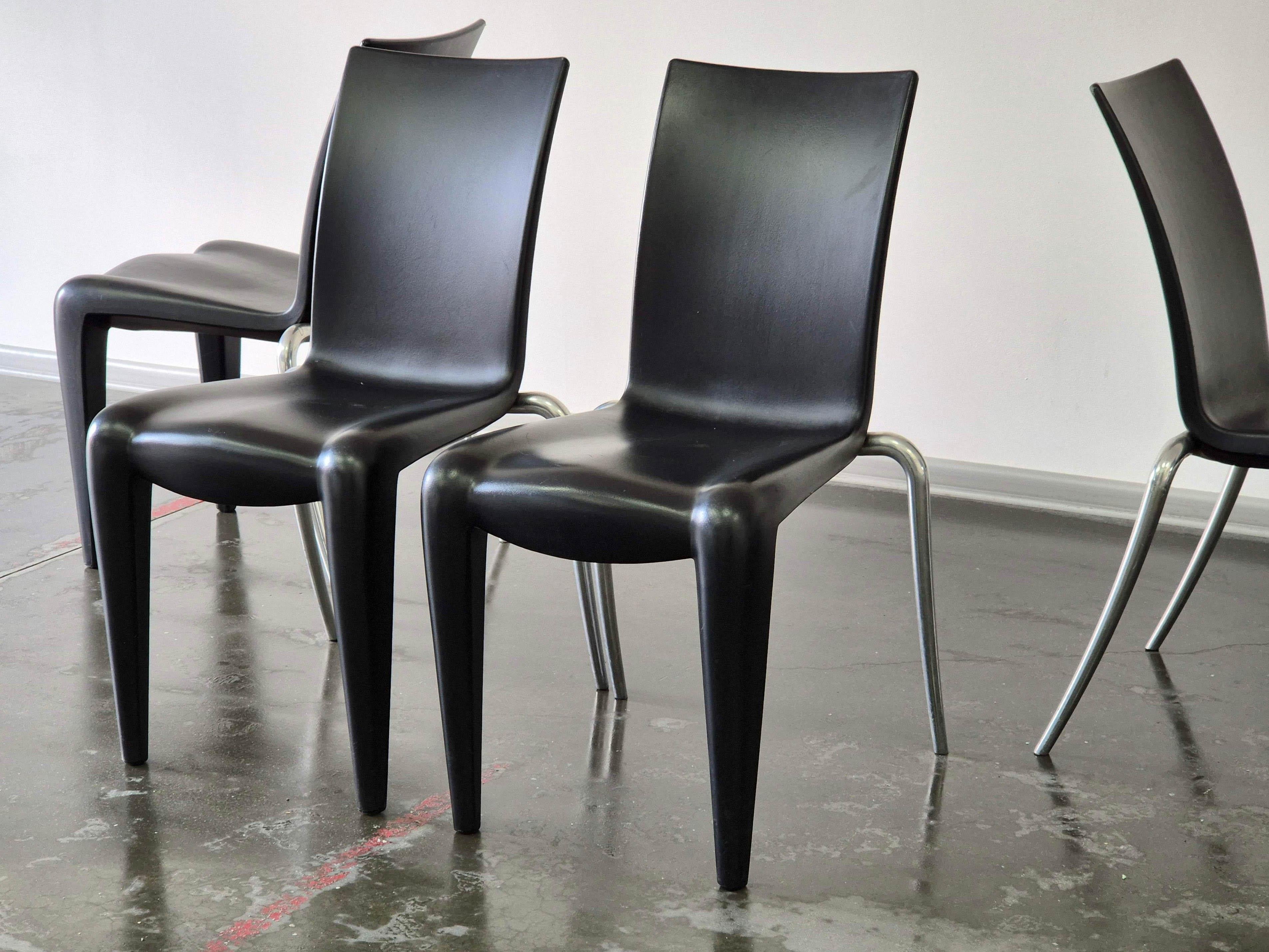 Vintage Stuhl Louis XX von Philippe Starck für Vitra, 1990er Jahre, 4er Set (Ende des 20. Jahrhunderts) im Angebot