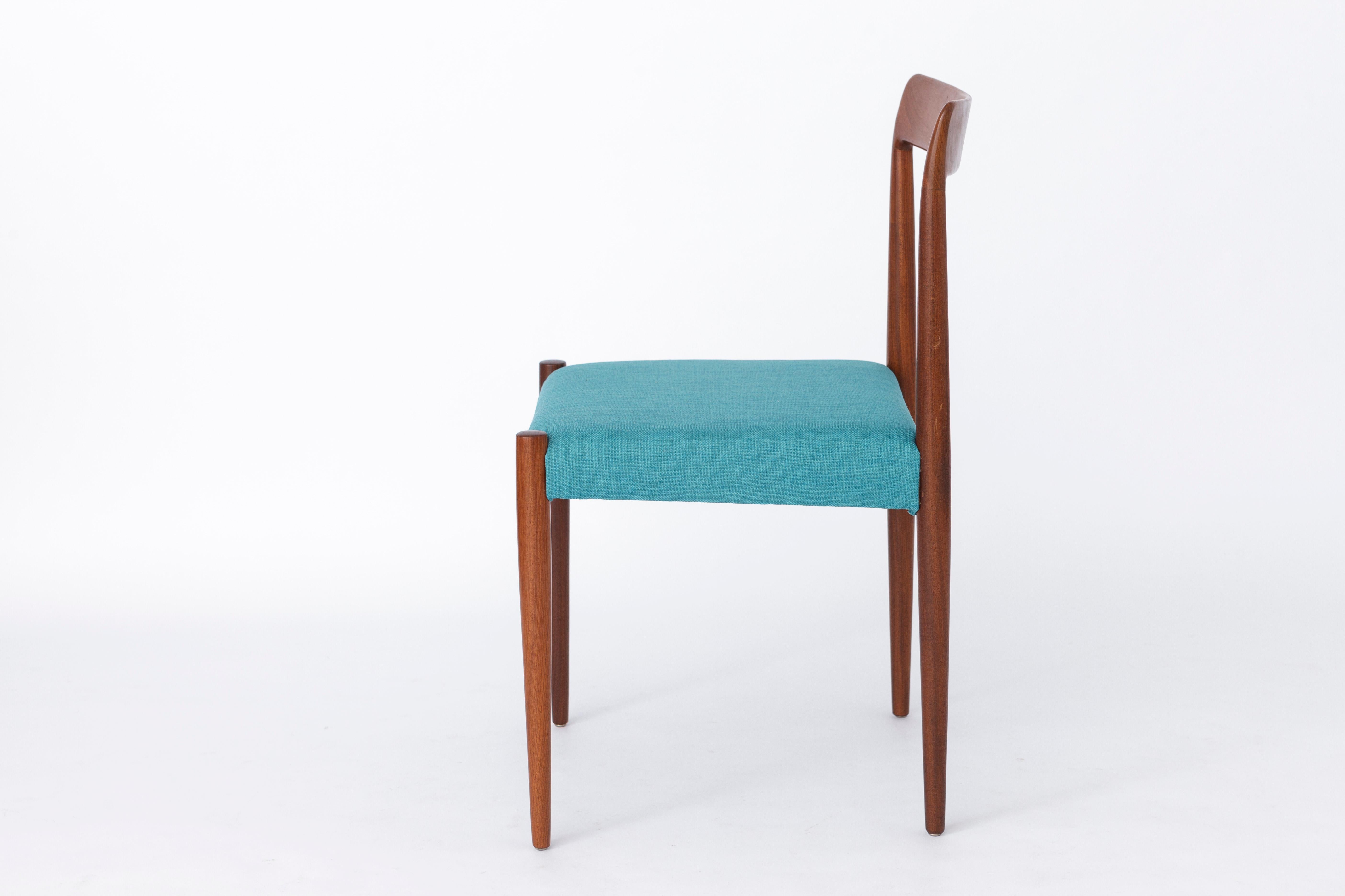 Vintage Chair Lübke, 1960s-1970s, Germany Teak In Good Condition For Sale In Hannover, DE