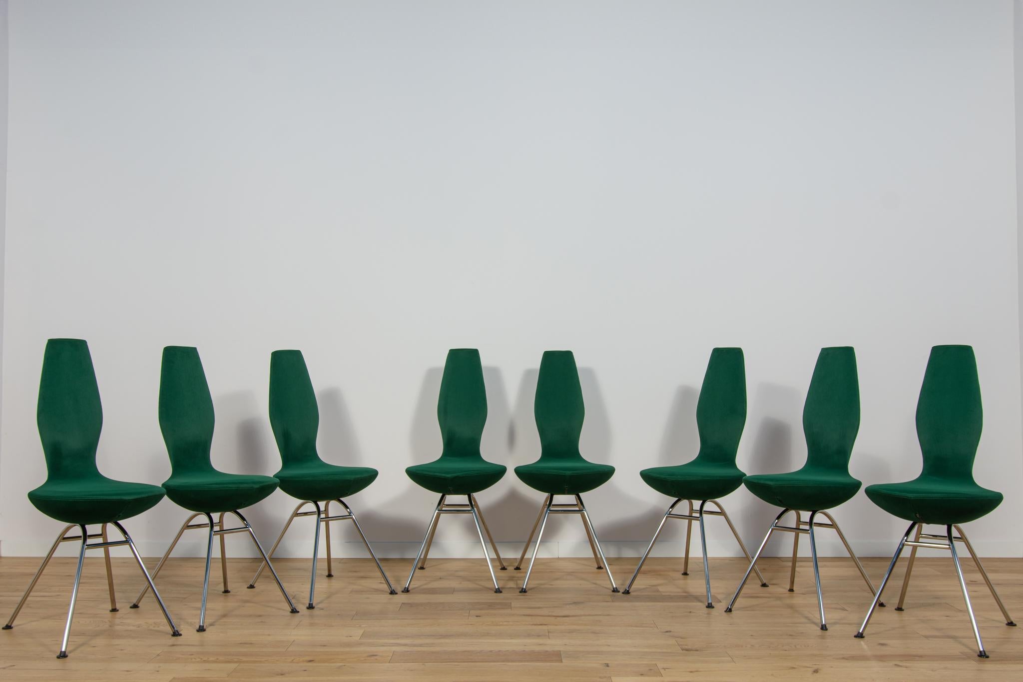 Norwegian Vintage Chair Model Date by Olav Eldøy, Norway, 1990s, Set of 8 For Sale