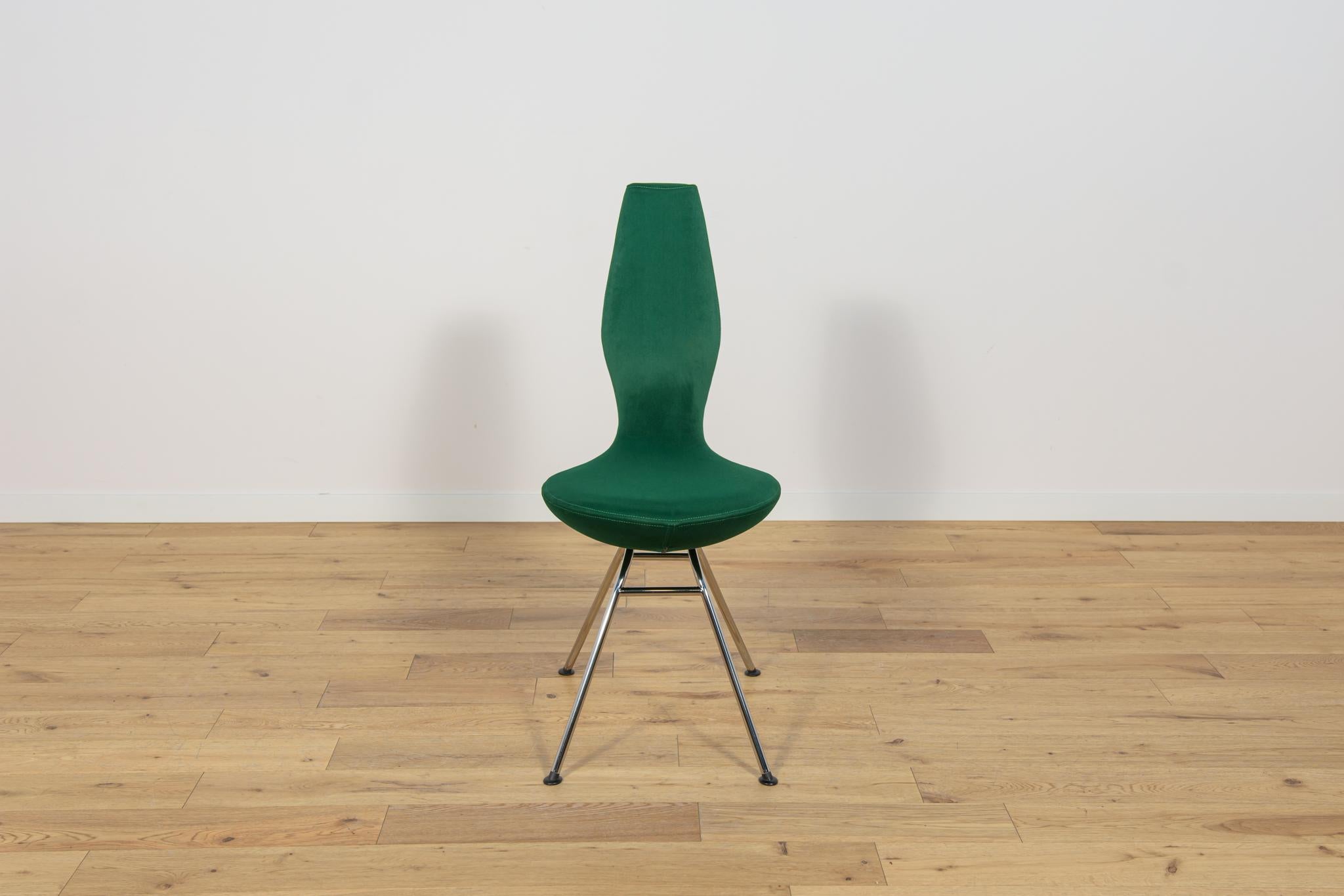 Metal Vintage Chair Model Date by Olav Eldøy, Norway, 1990s, Set of 8 For Sale