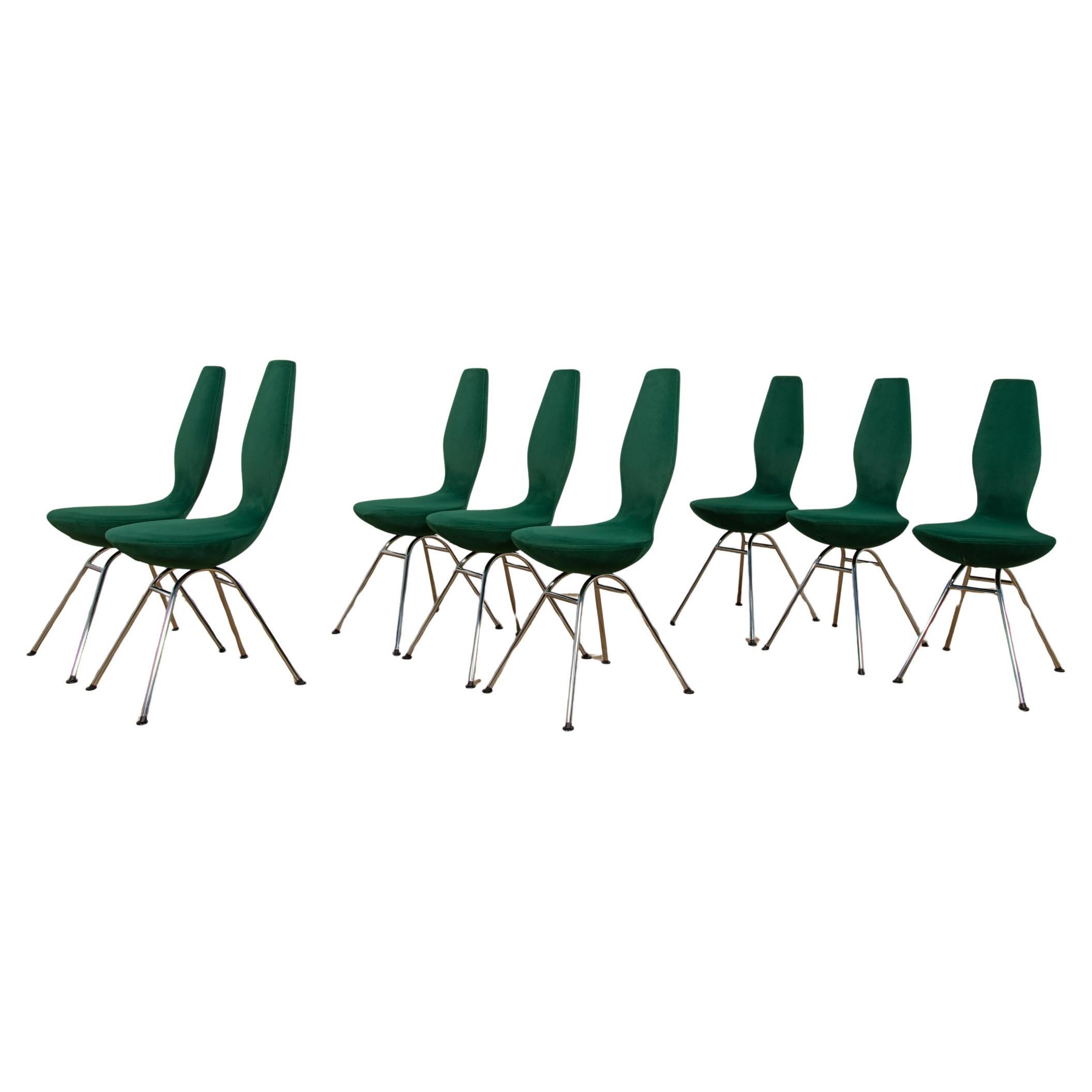 Vintage Chair Model Date by Olav Eldøy, Norway, 1990s, Set of 8 For Sale