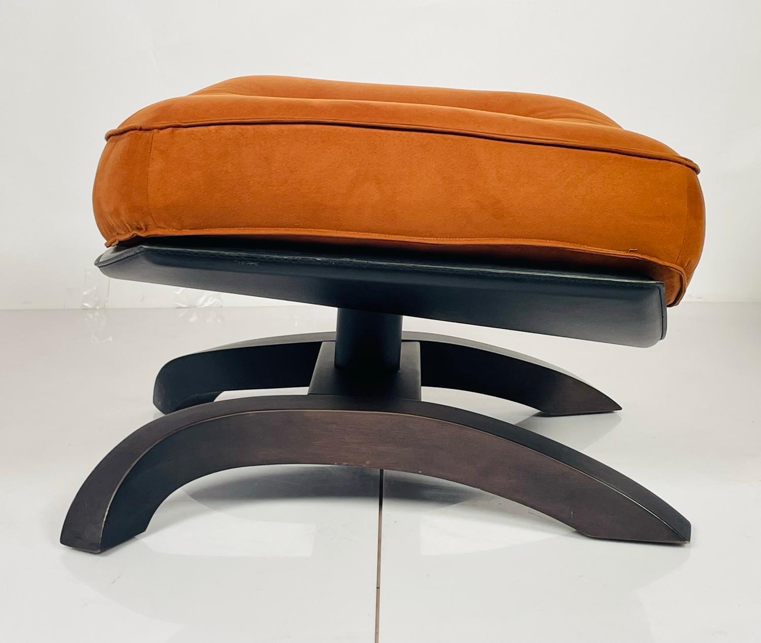 Stuhl und Ottomane im Vintage-Stil, hergestellt in Italien von Giorgio Saporiti im Angebot 7