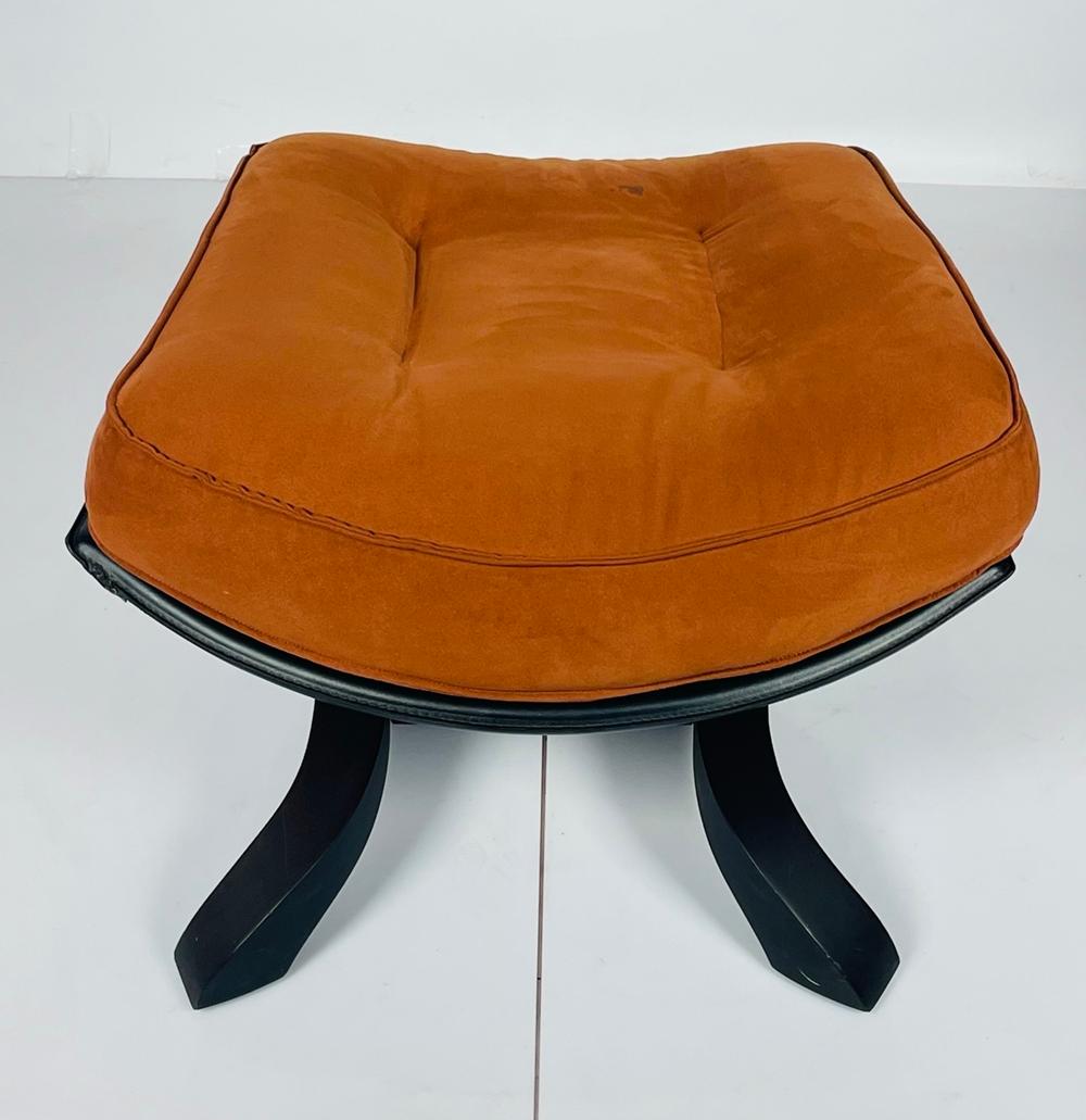 Stuhl und Ottomane im Vintage-Stil, hergestellt in Italien von Giorgio Saporiti im Angebot 8