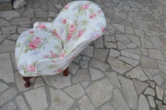 Vintage Chair with Floral Upholstery