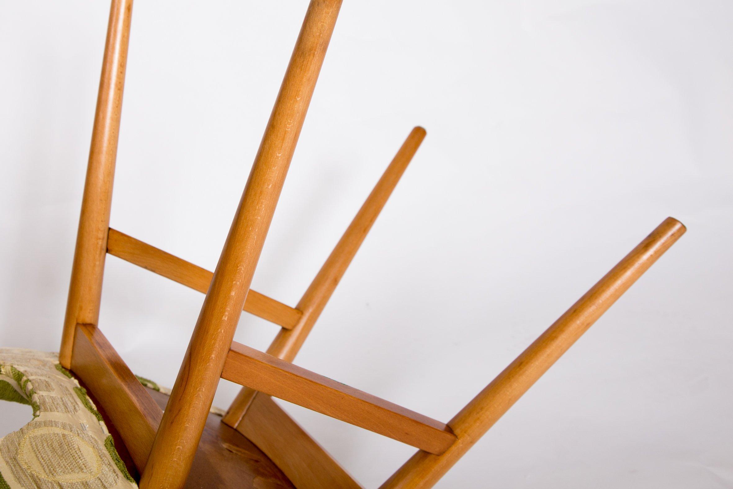 Set of Four Mid-Century Modern Chairs, 1960s,  8