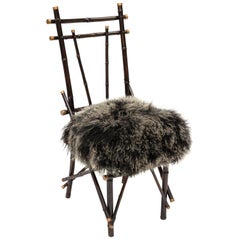 Vintage Chairs 1960 Transformed by Draga&Aurel 21st Century Fur