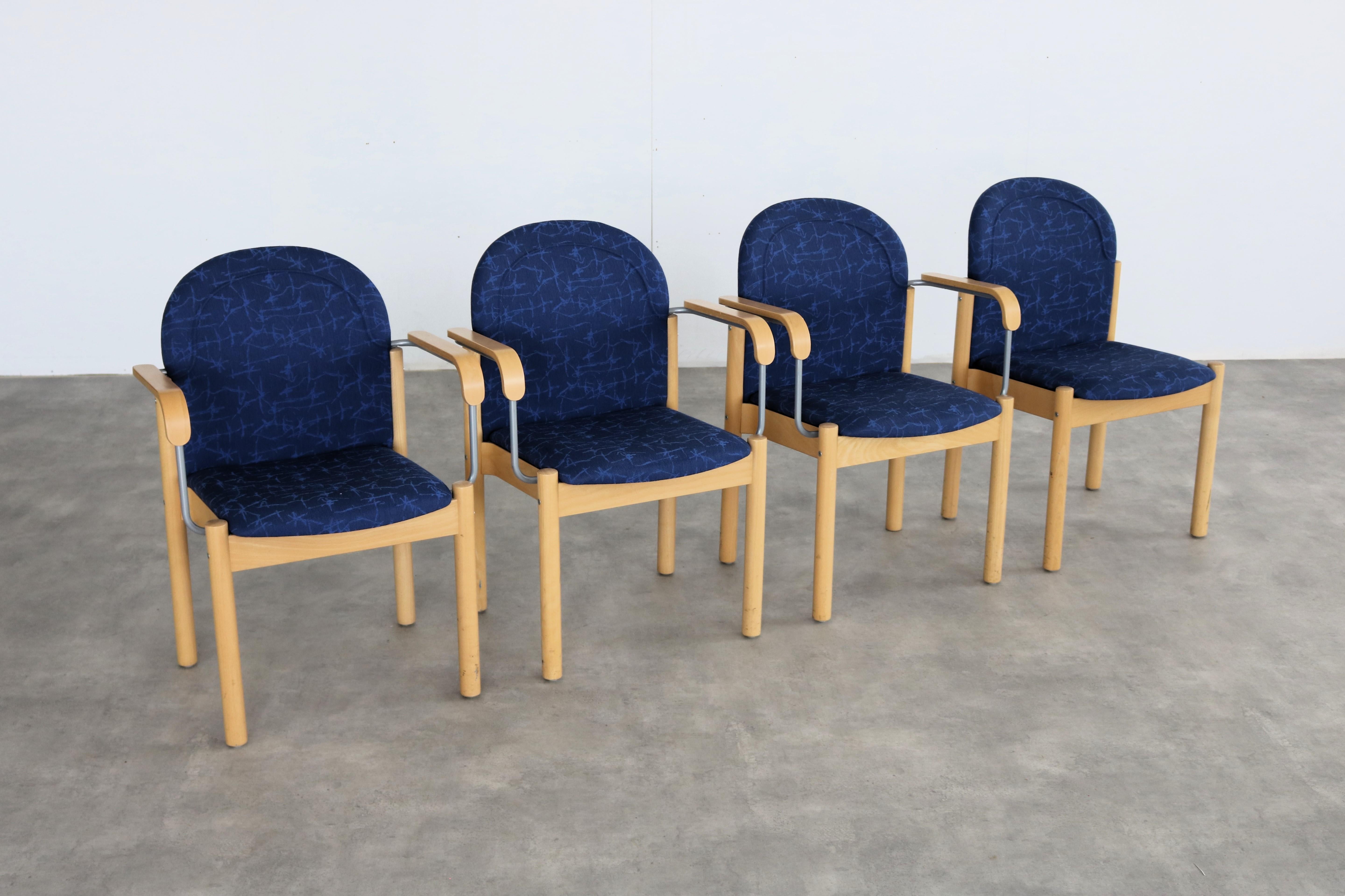 Swedish vintage chairs  armchairs  Kinnarps  Sweden For Sale