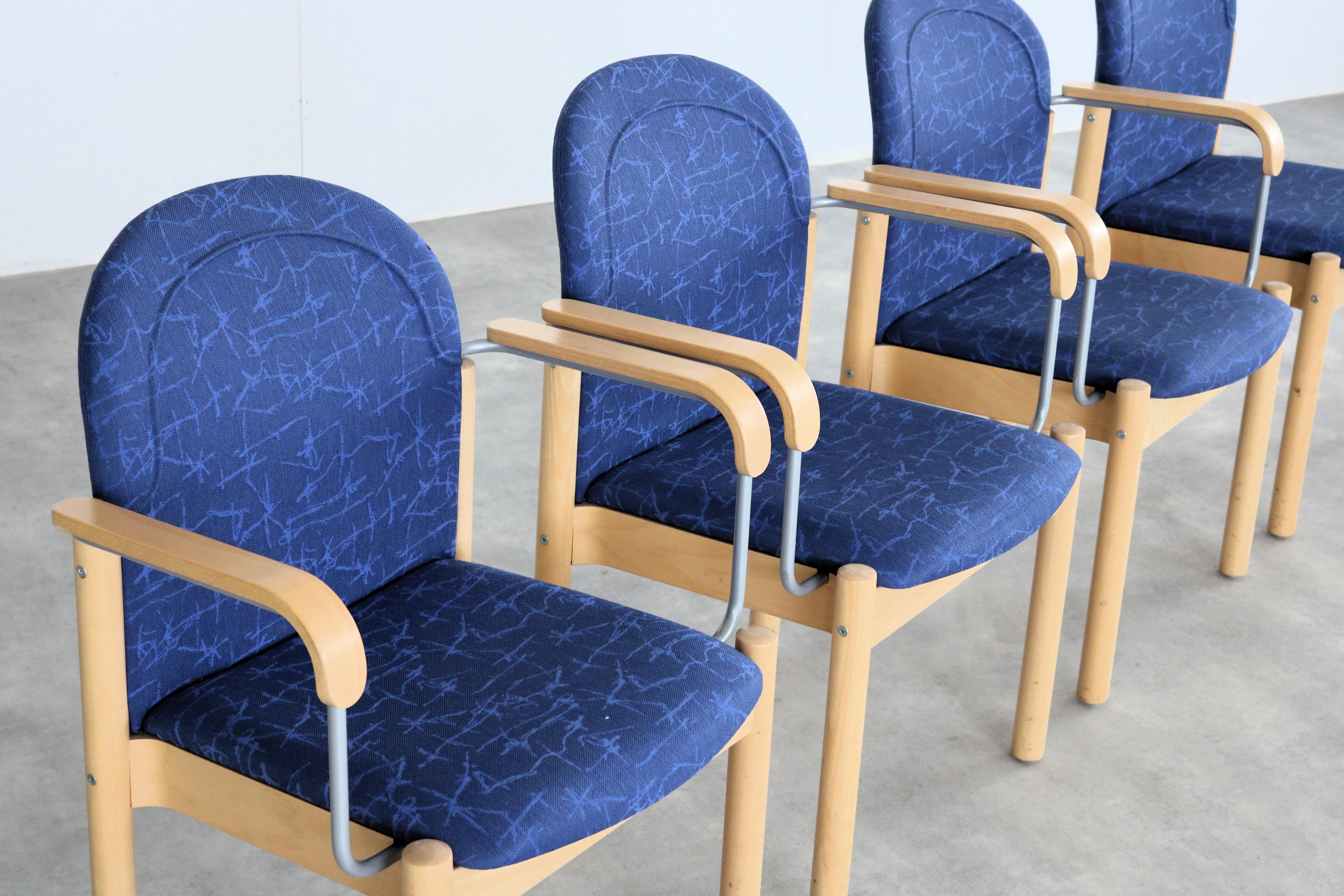 Late 20th Century vintage chairs  armchairs  Kinnarps  Sweden For Sale