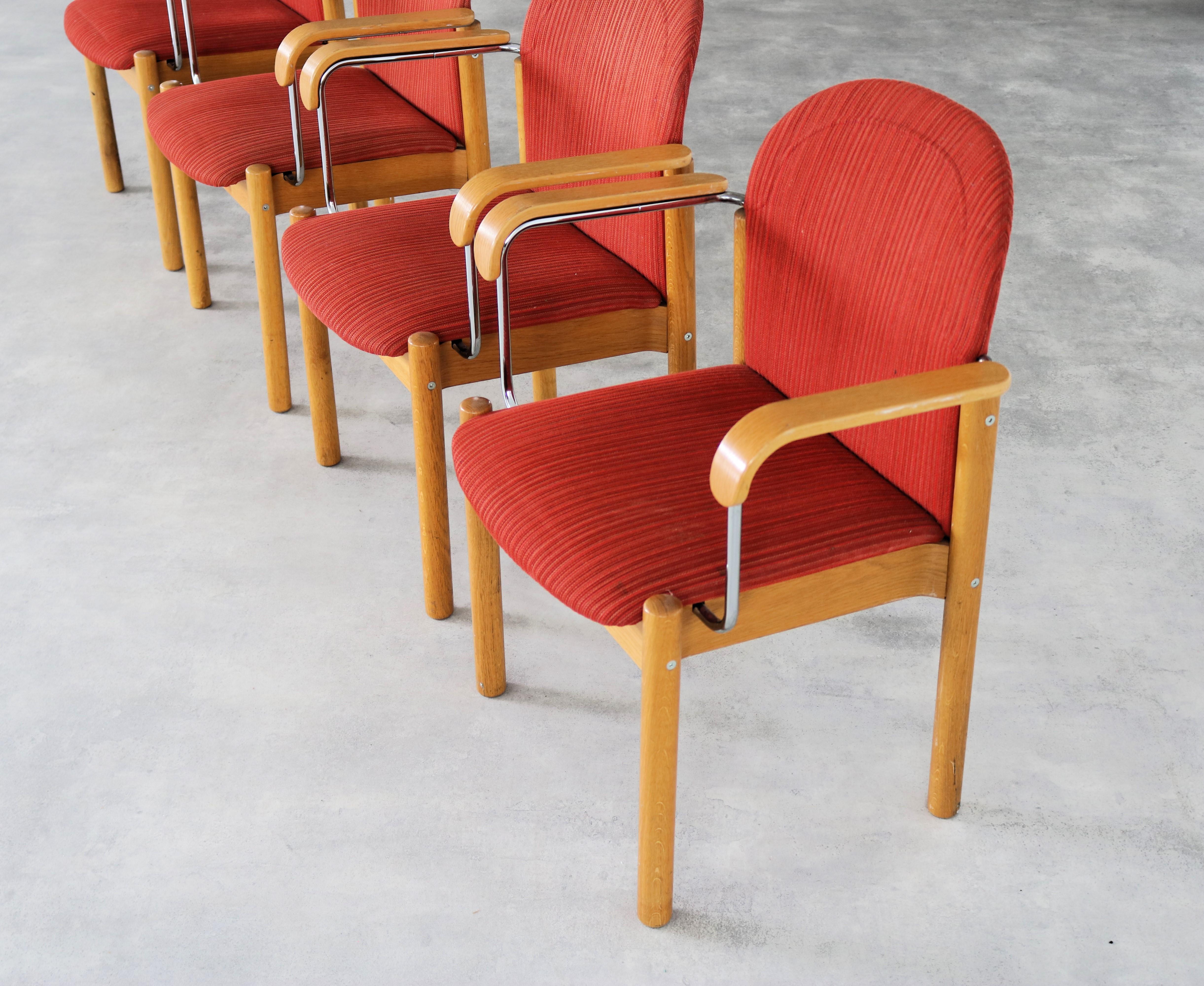 Metallo sedie vintage  poltrone  Kinnarps  Svezia in vendita