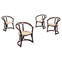 Vintage Chairs Bamboo Italy, 1980s