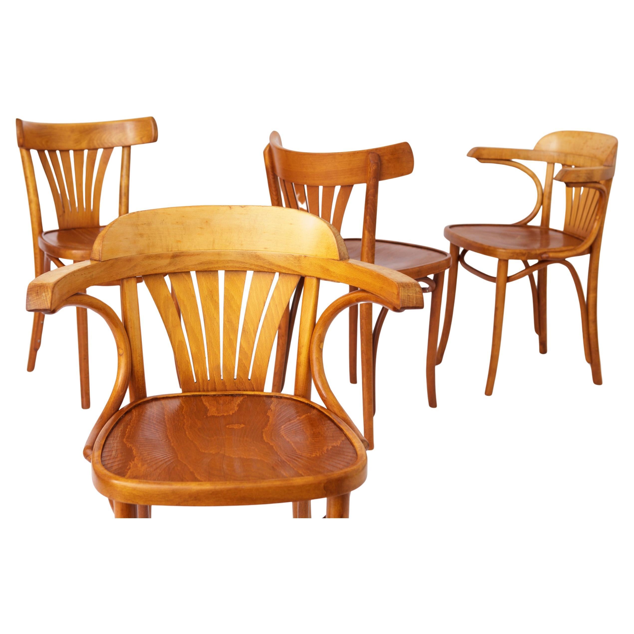 Sillas Vintage de Radomsko ZMG, Polonia, Madera curvada, Haya, Años 70 en venta