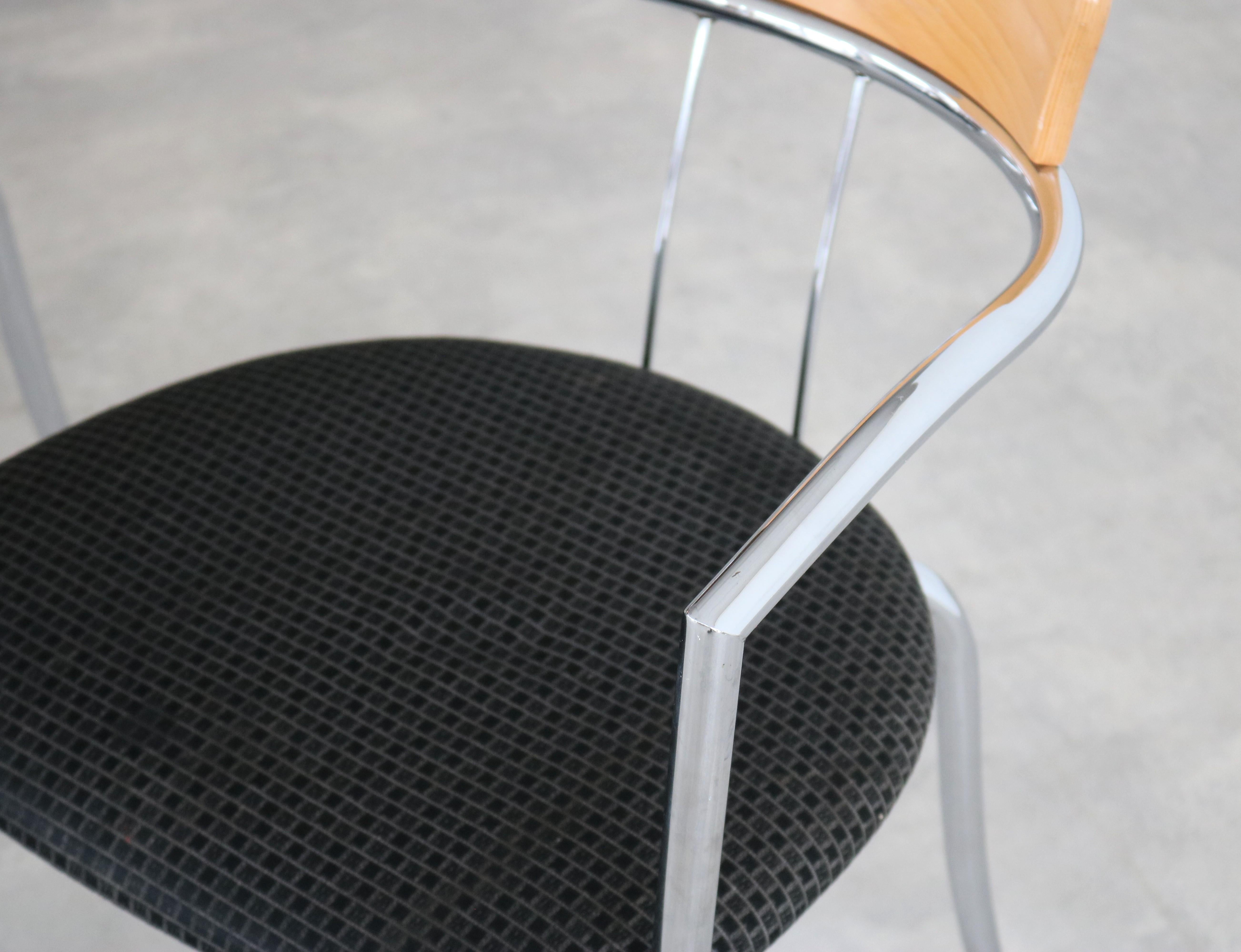 vintage chairs  dining chairs  Effezeta  80s For Sale 2