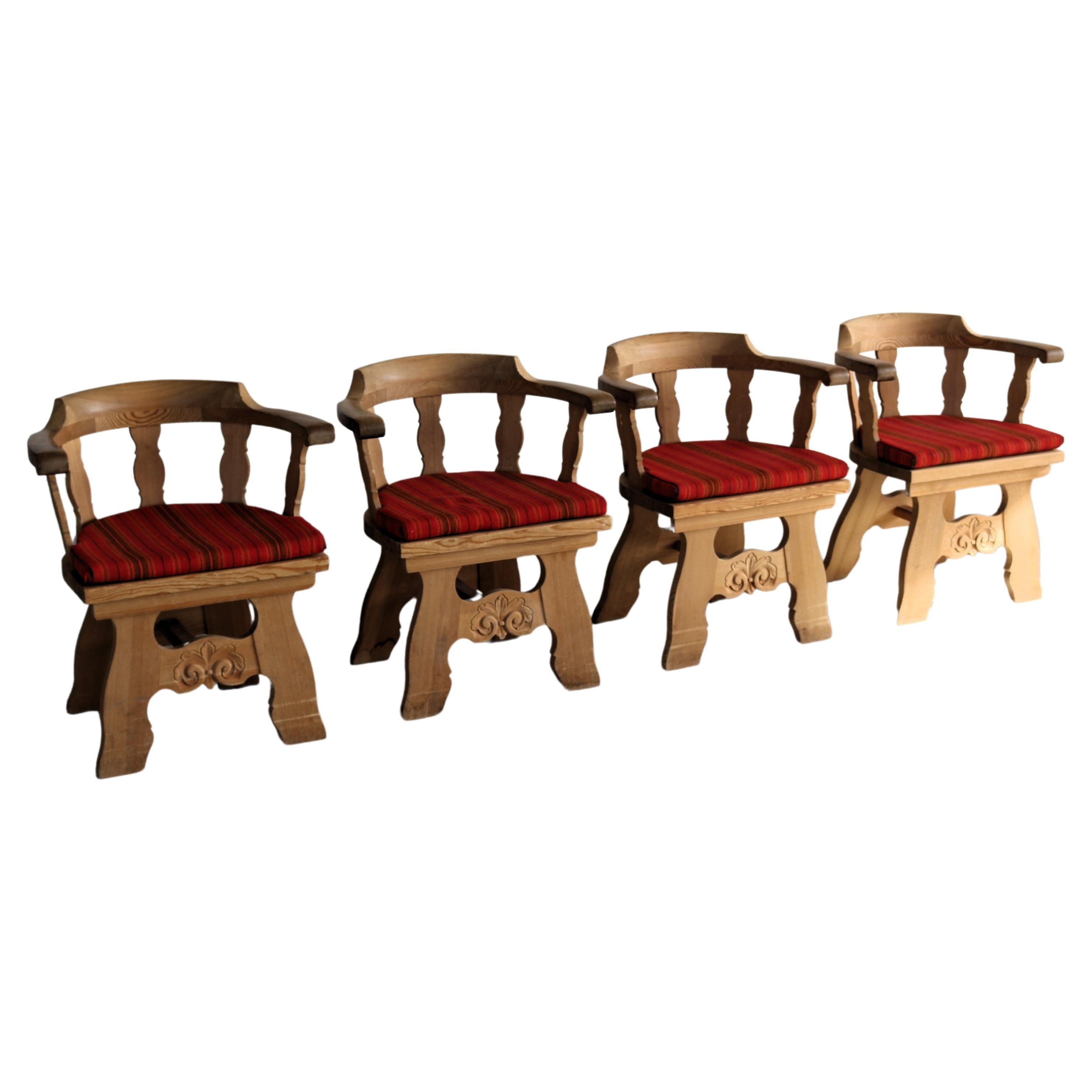 chaises vintage  Chaises de salle à manger  brutaliste  Suédois